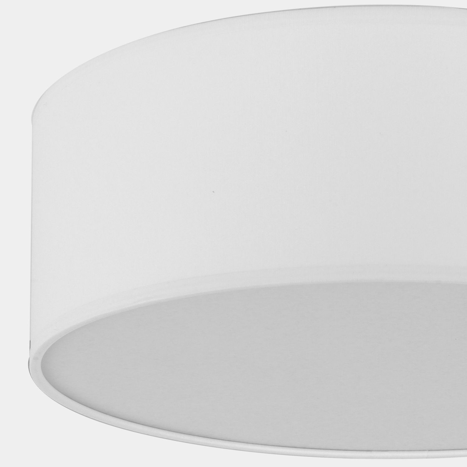 Plafonnier Blanc Tissu Ø 45 cm rond anti-éblouissement RONDO