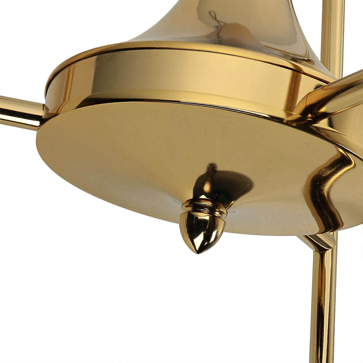 Plafonnier Art Nouveau laiton verre doré 6 flammes Plafonnier Art Nouveau laiton verre doré 6 flammes