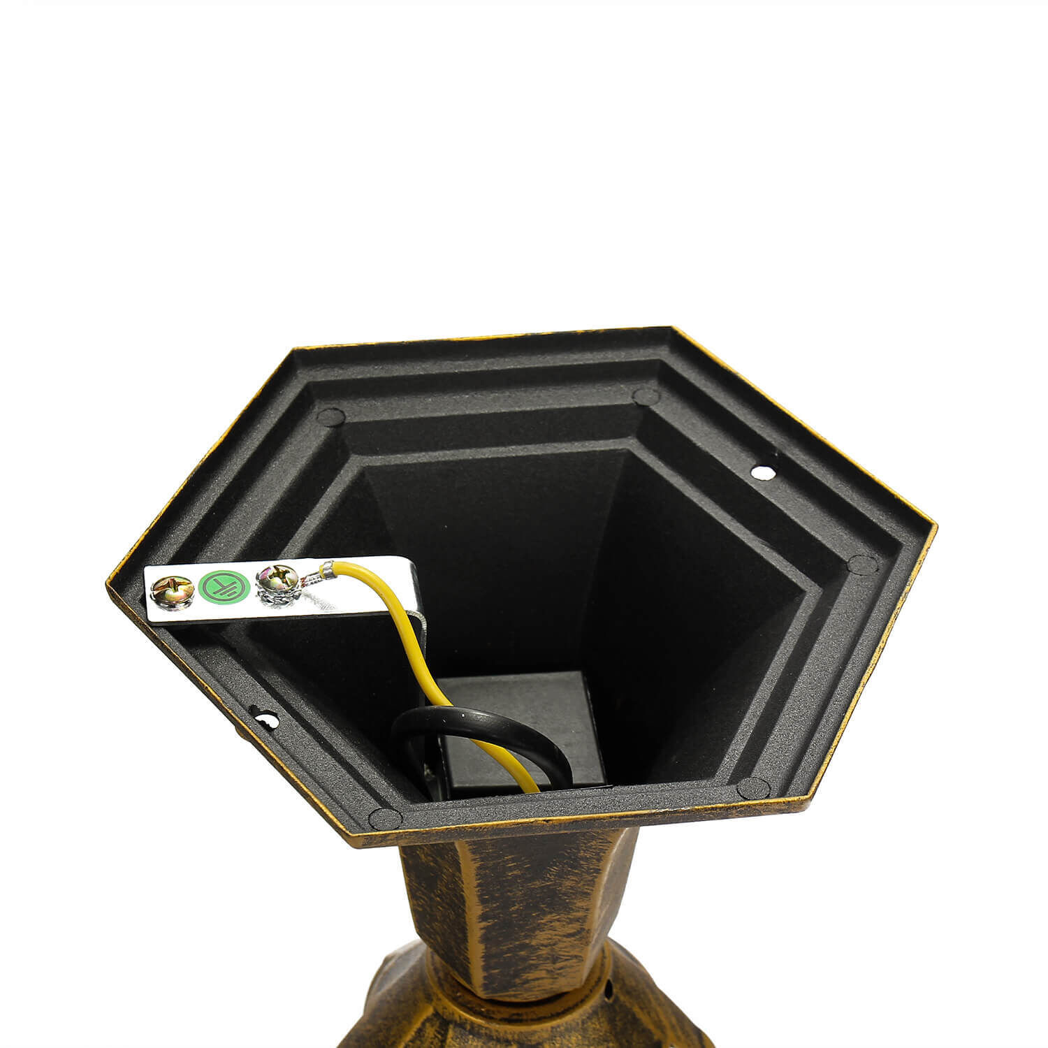 Lampe de socle extérieure Rustique en or 43 cm IP43 Elektronik, Sprecher, Computer-Ausrüstung, Computerausrüstung