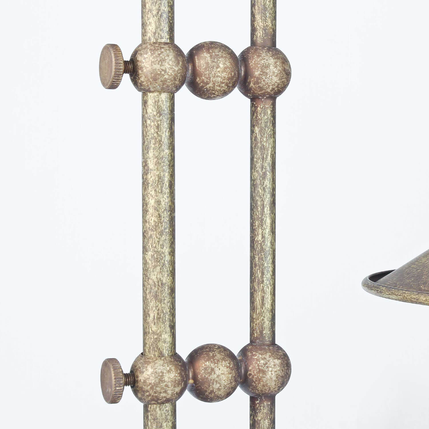 Lampe de table en laiton antique bronze Bronze, Mace Club, Waffe