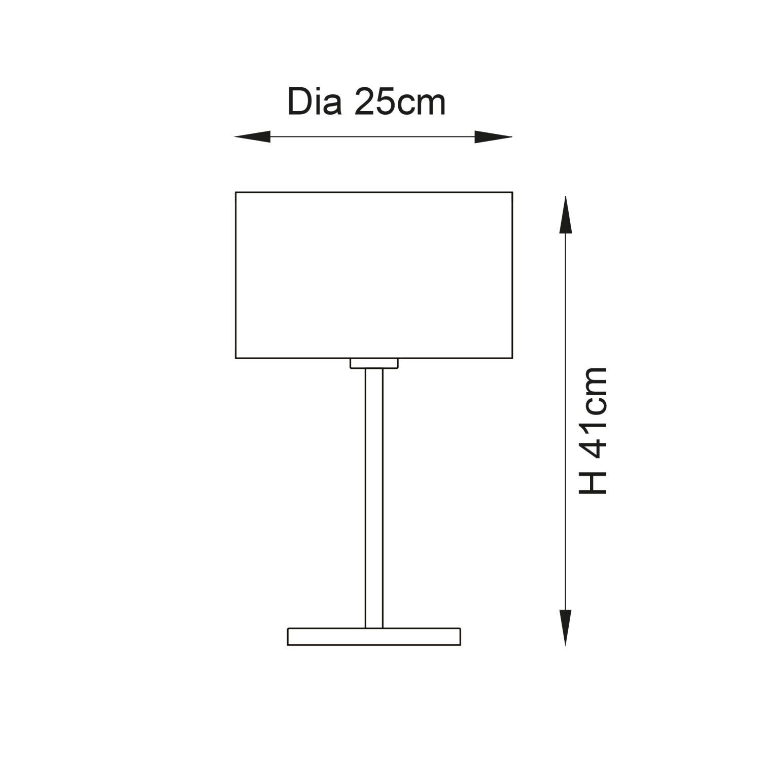 Lampe de table E27 41 cm de haut Herbe de mer Métal Moderne Boho
