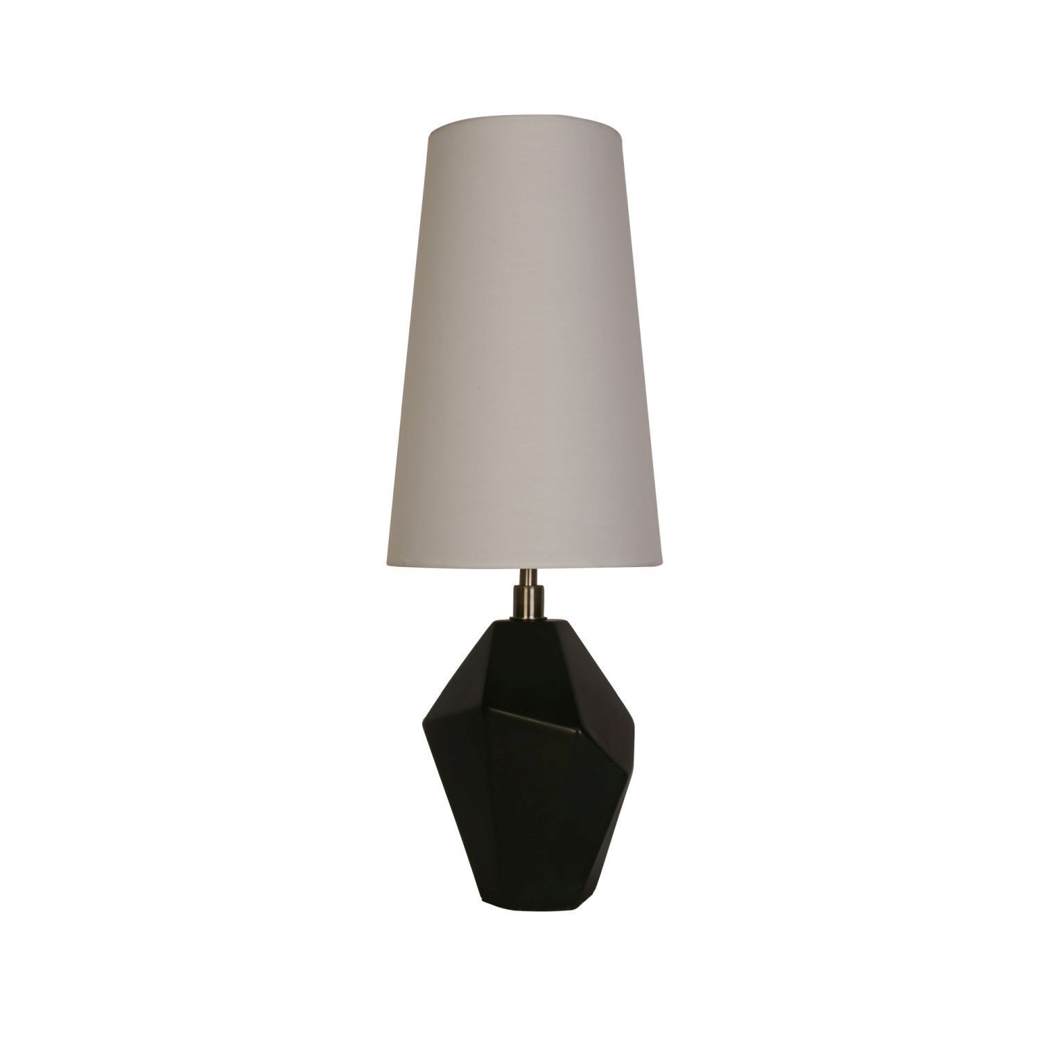 Blendarme Lampe de table résine tissu 55,5 cm noir blanc
