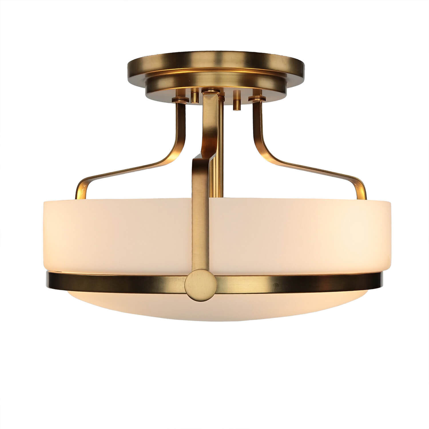 Lampe de plafond blanc laiton antique Art Nouveau éblouissant Deckenleuchte, Leuchte, Deckenventilator, Gerät, Elektrisches Gerät