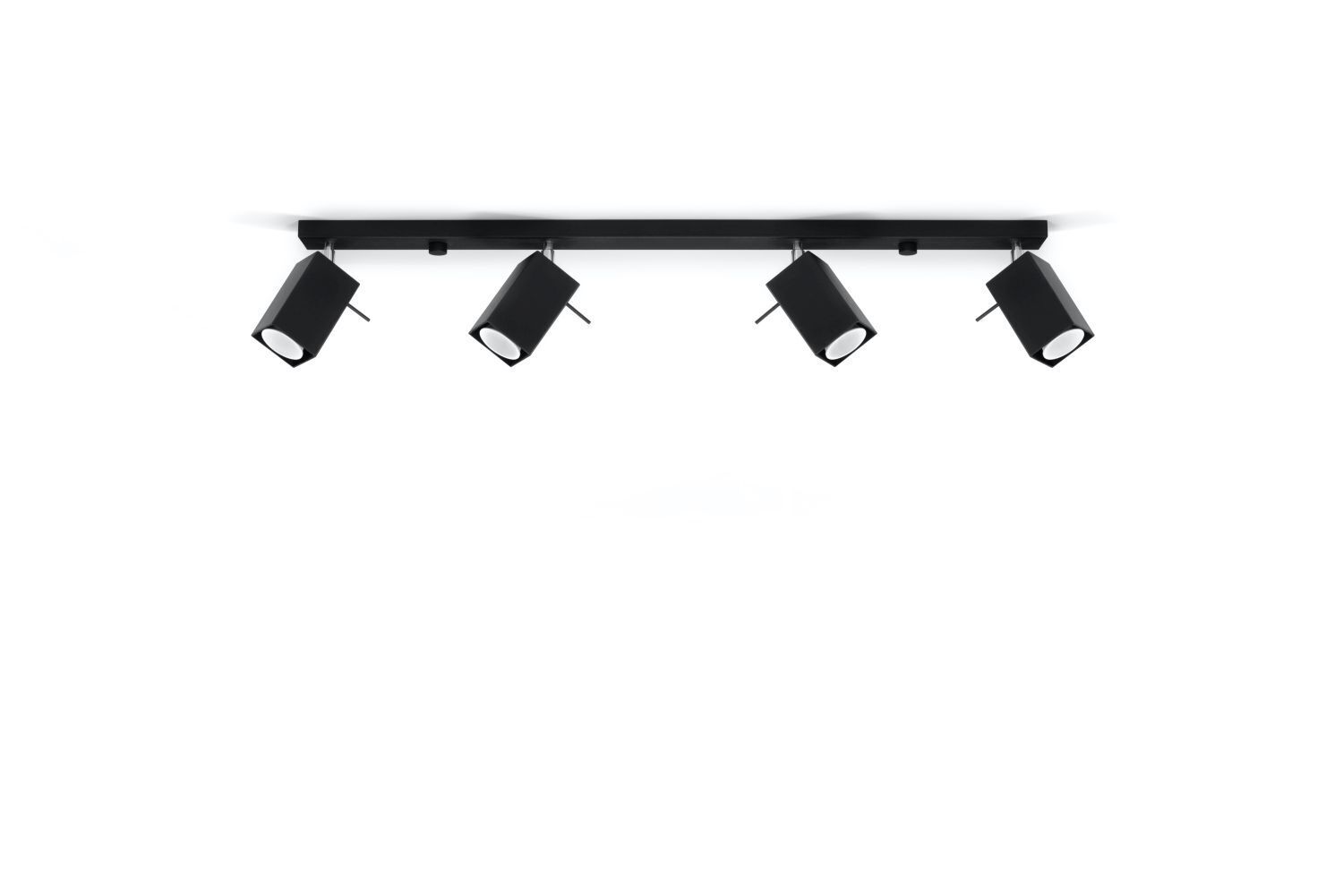 Grand spot de plafond noir 80 cm de long métal FALERIA