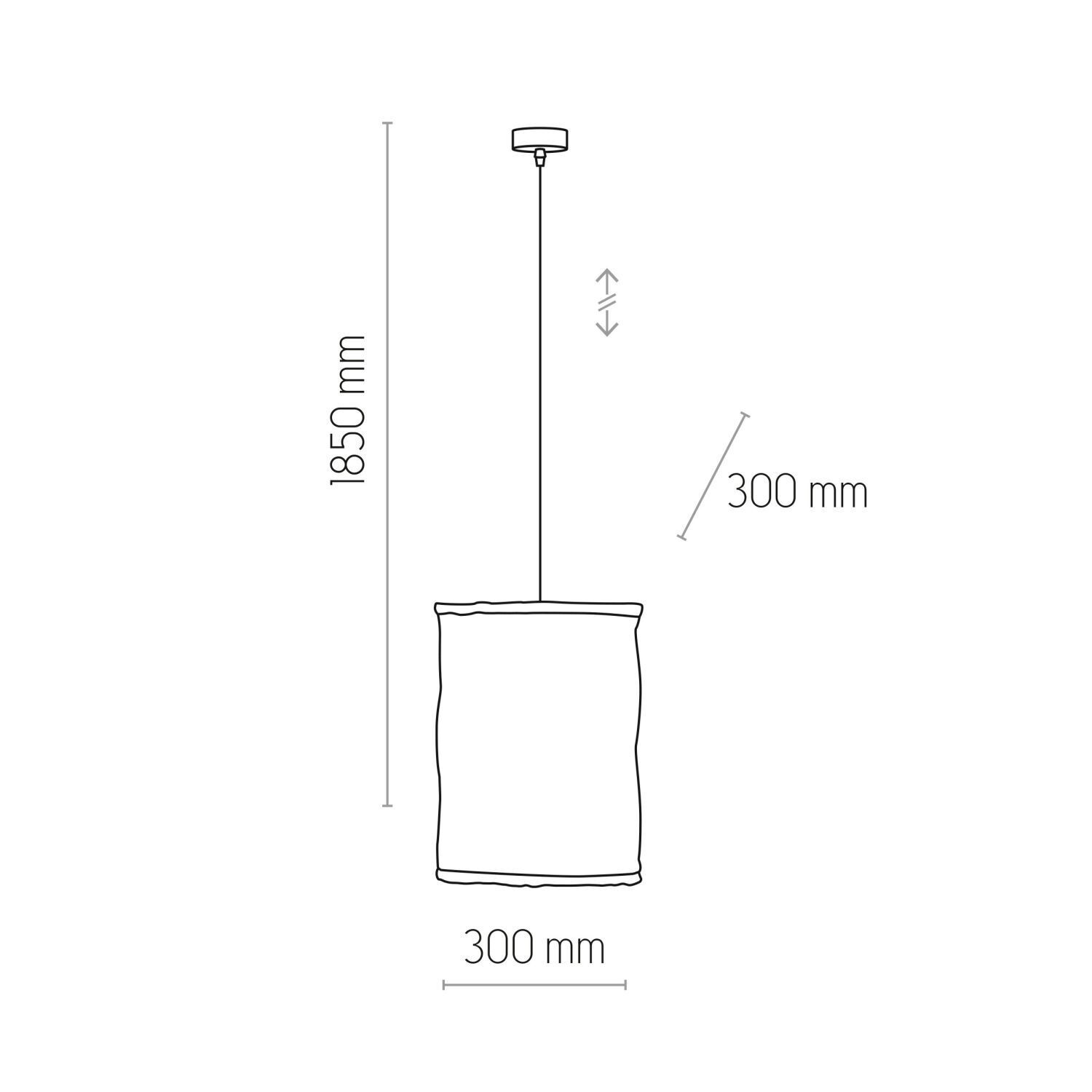 Lampe à suspendre Moderne Blanc Abat-jour en tissu E27 anti-éblouissement