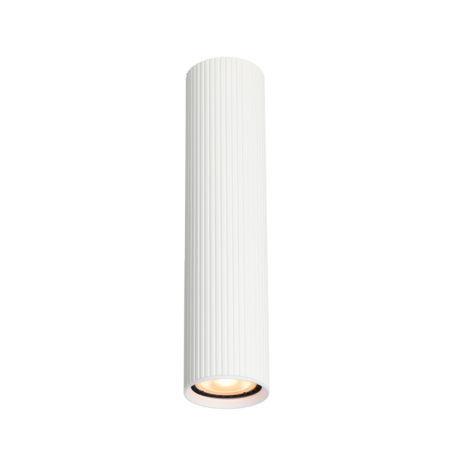 Spot de plafond apparent blanc métal GU10 Ø 5,5 cm H : 24 cm petit