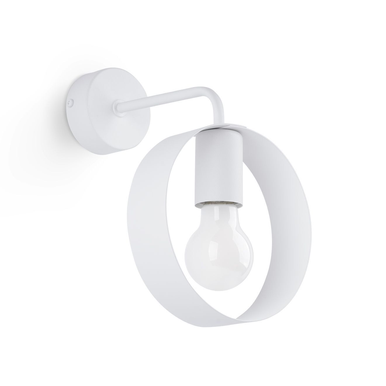 Applique murale Blanc Métal Moderne E27 décoratif HIAS