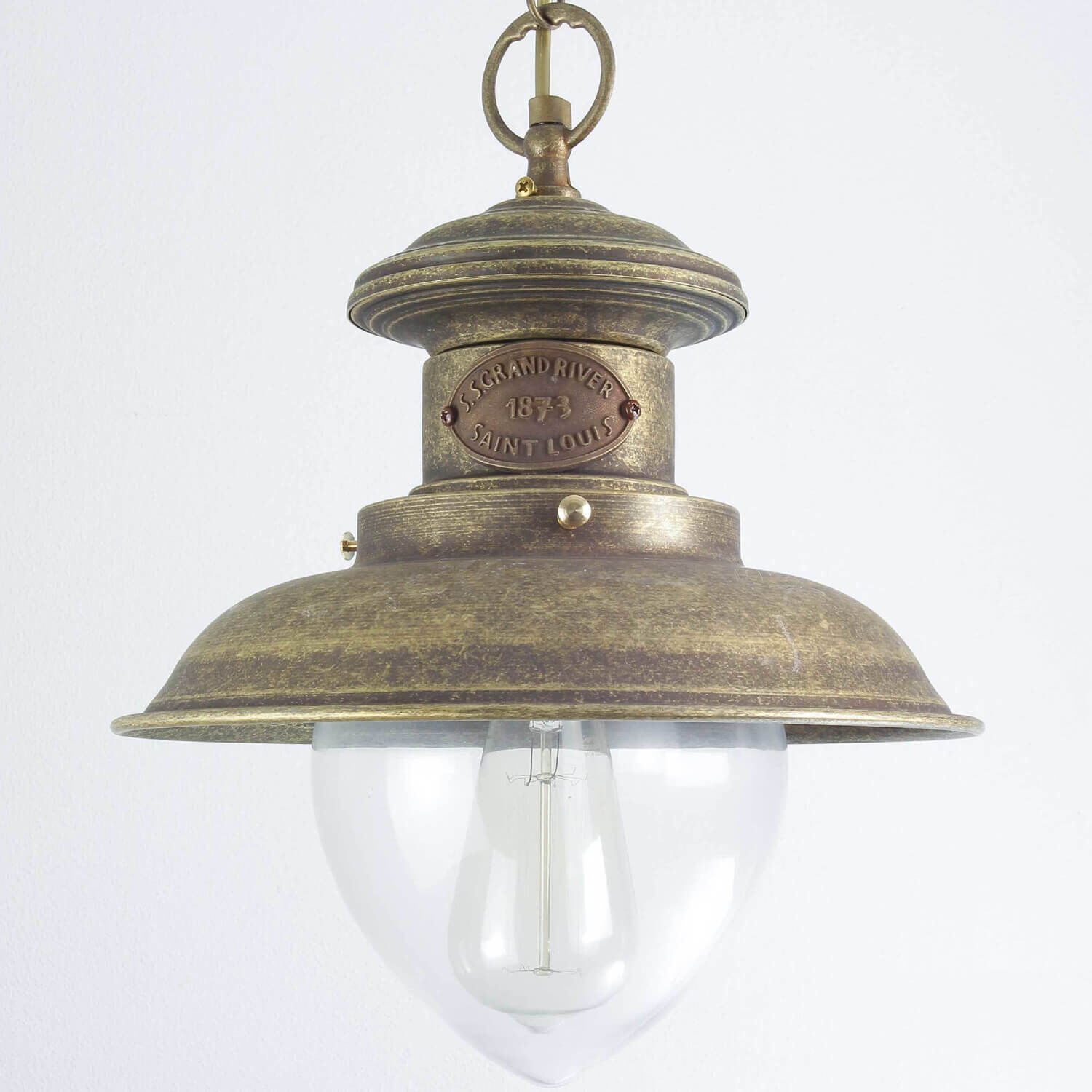 Premium Hängeleuchte Außen aus Messing in Bronze Bronze, Lampe, Leuchte