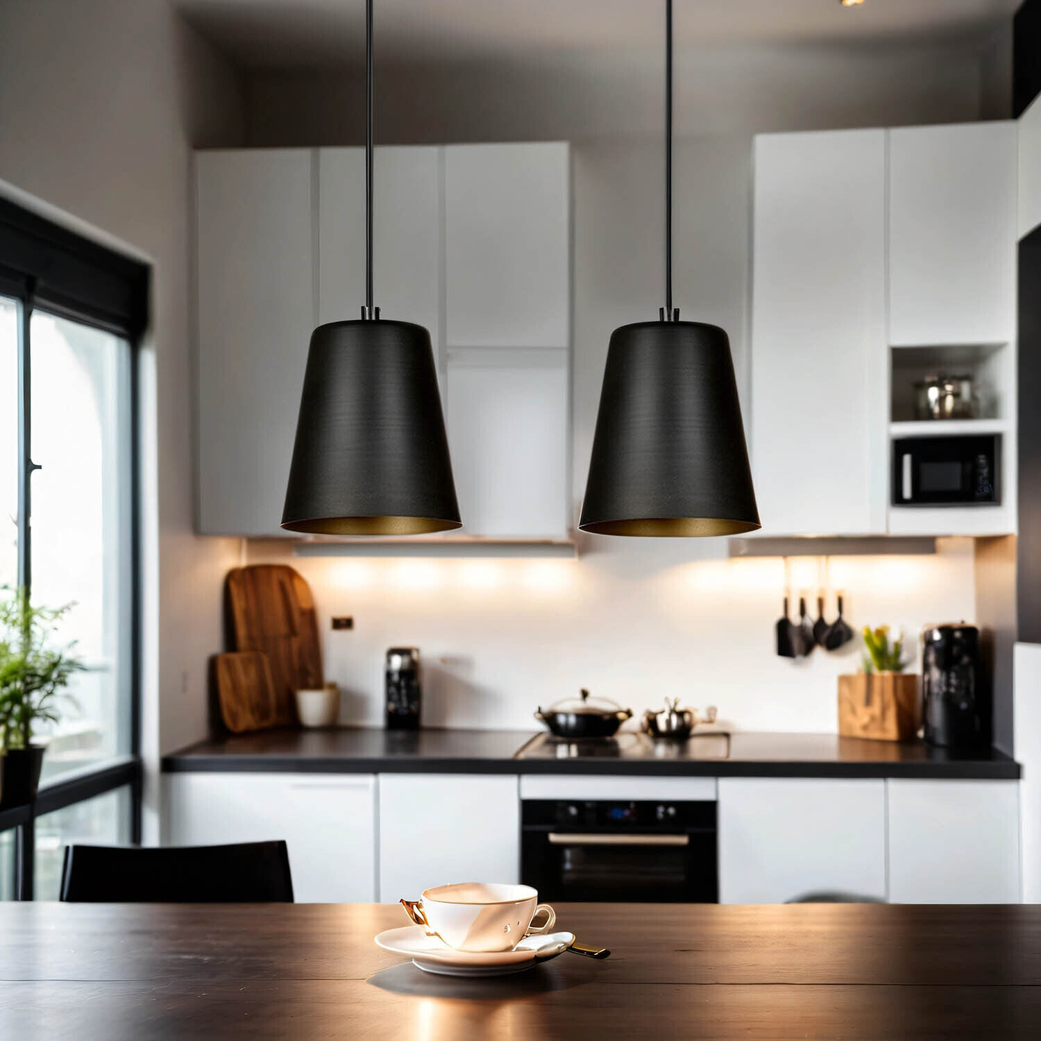 Drinnen, Innenarchitektur, Küche, Beleuchtung