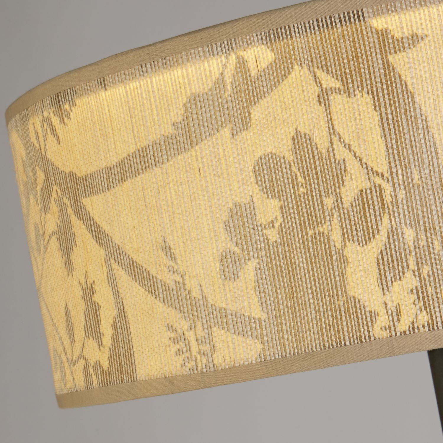 Lampadaire confortable en bambou métal 160 cm E27 à faible éblouissement
