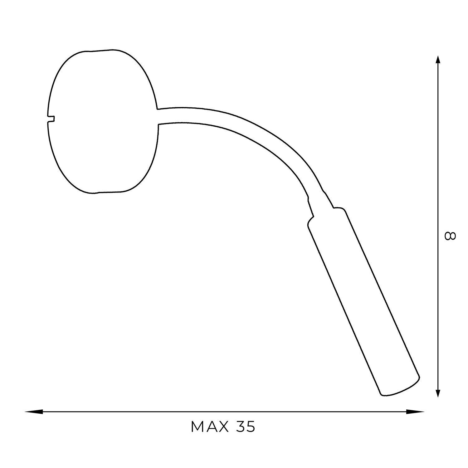 Spot mural métal G9 accentué P:35 cm bras flexible noir