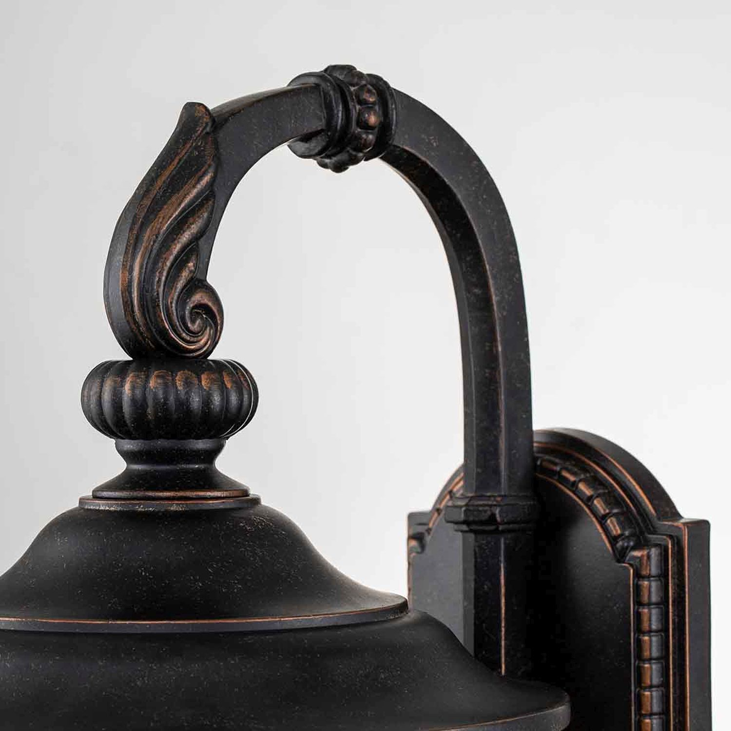 Lampe murale extérieure IP44 54,3 cm de haut en bronze rustique