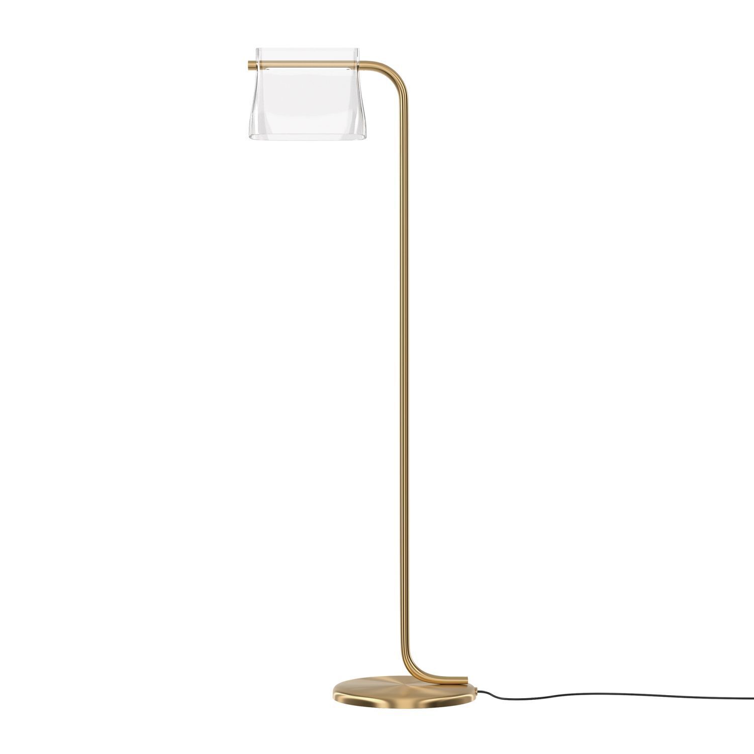 Lampadaire LED verre métal lumière blanc chaud 3000 K Lampe, Lampenschirm