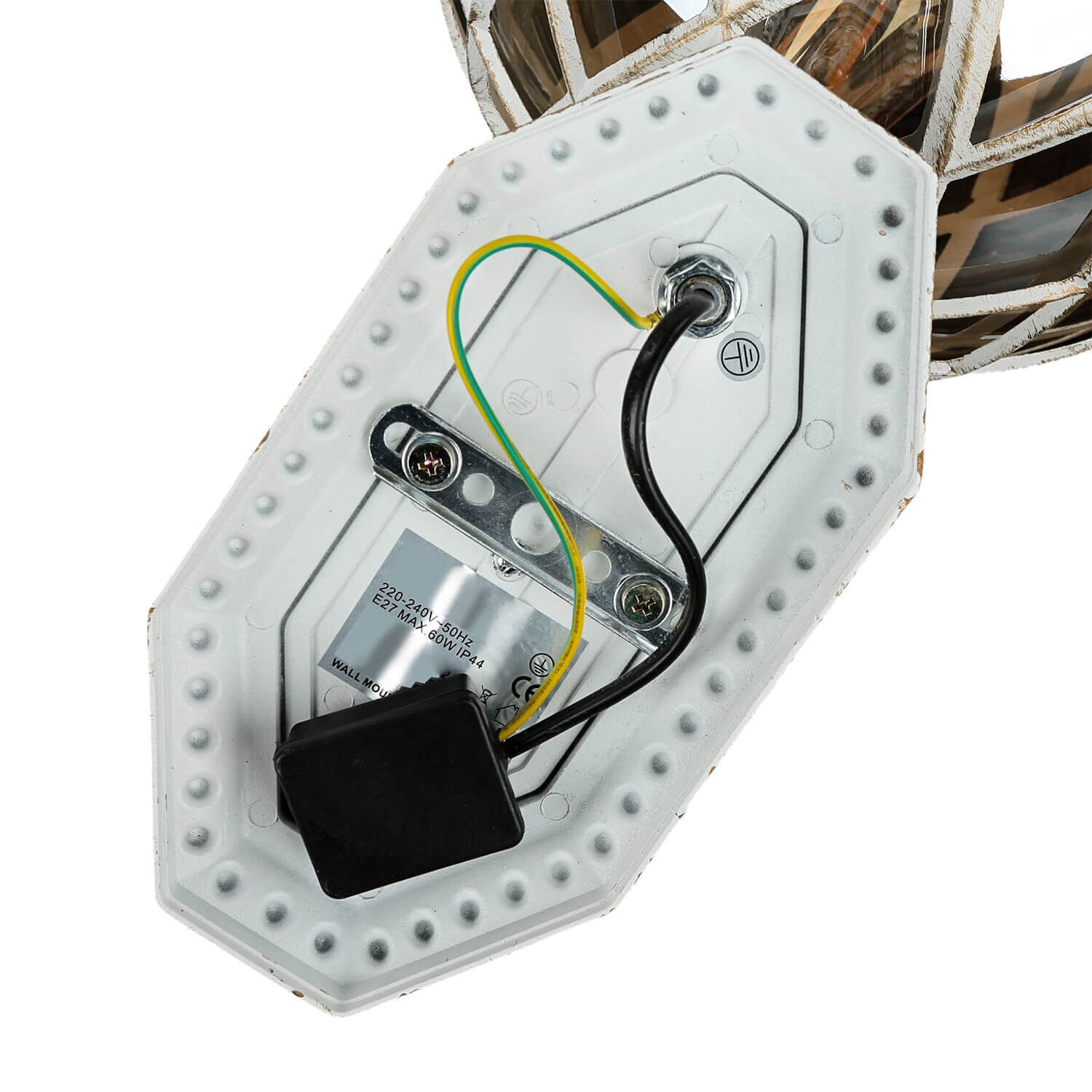 Lampe d'extérieur XL Blanc Or IP44 Boule d'abat-jour vintage Lampe d'extérieur XL Blanc Or IP44 Boule d'abat-jour vintage