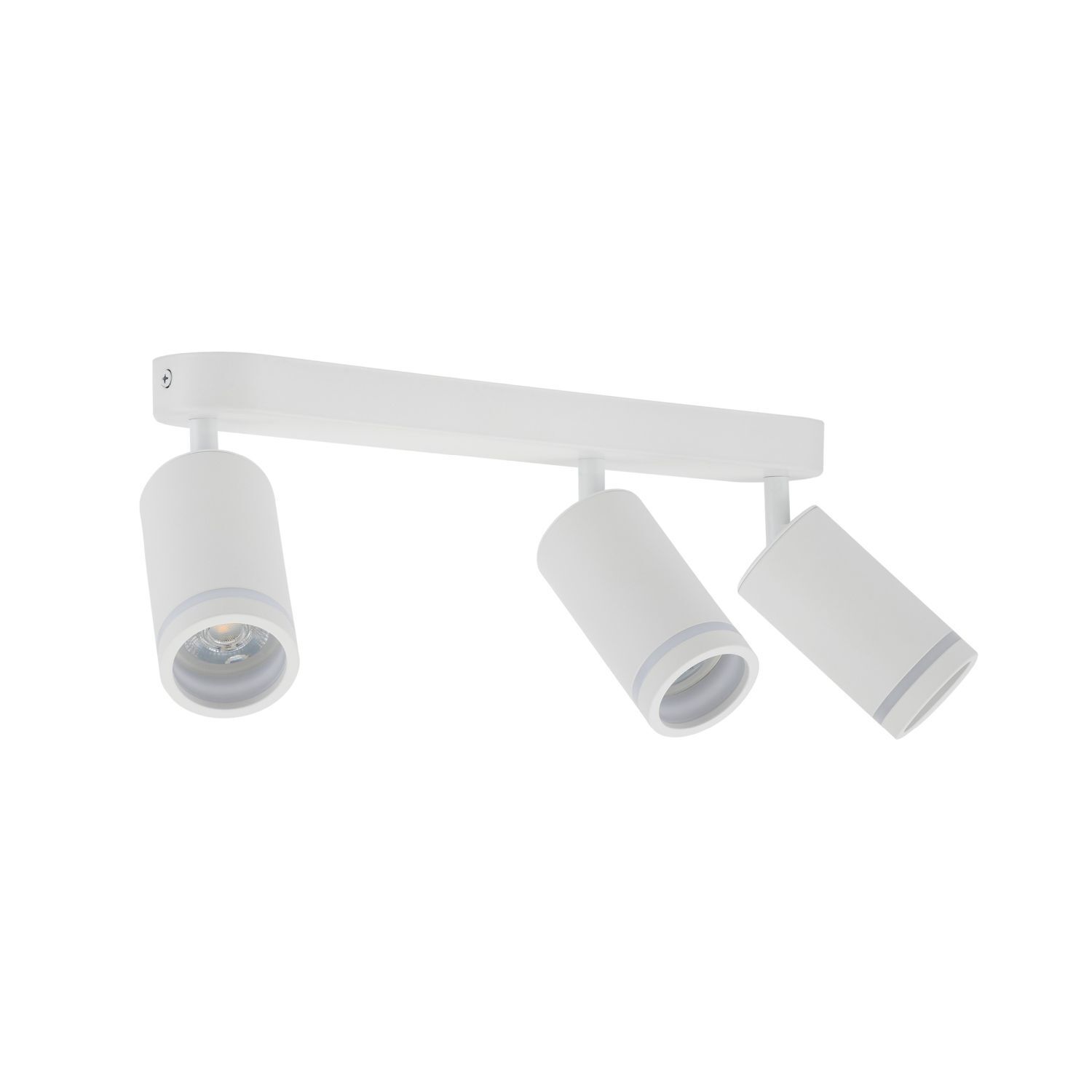 Projecteur de plafond blanc 55 cm de long métal GU10 3-flamme