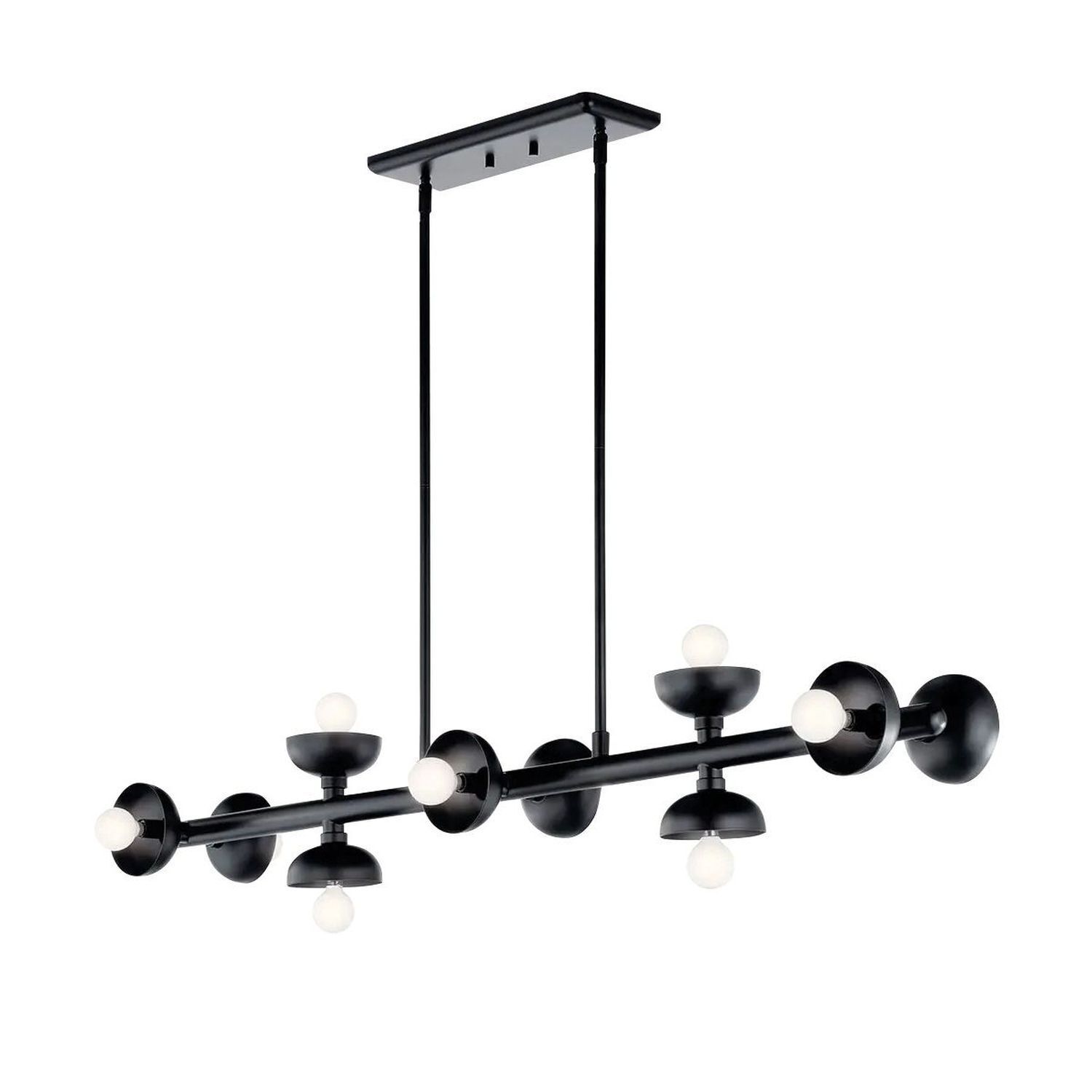 Suspension Noir Métal 121,9 cm de long H : max. 120 cm E14
