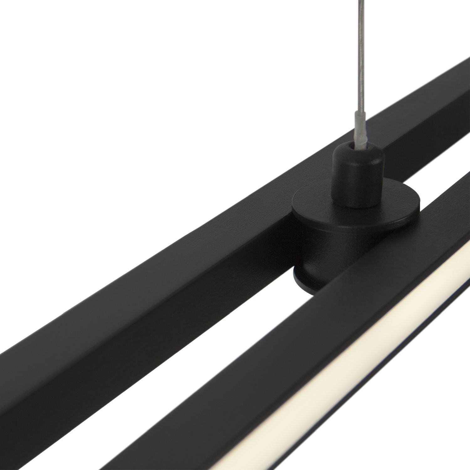 Suspension LED Aluminium H : max. 305,5 cm Noir