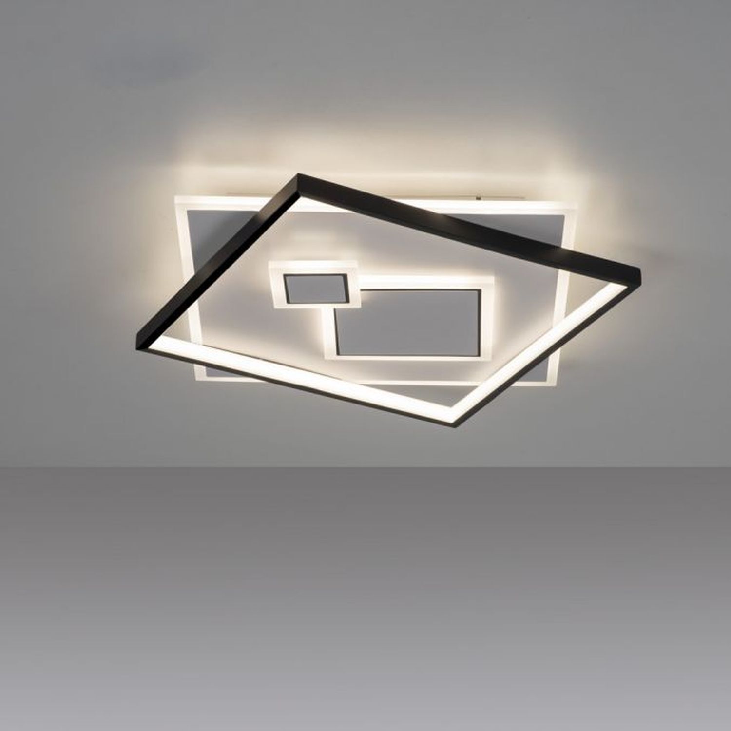Lampe de plafonnier LED Blanc Noir Blanc chaud 3000 K 4900 lm Deckenleuchte