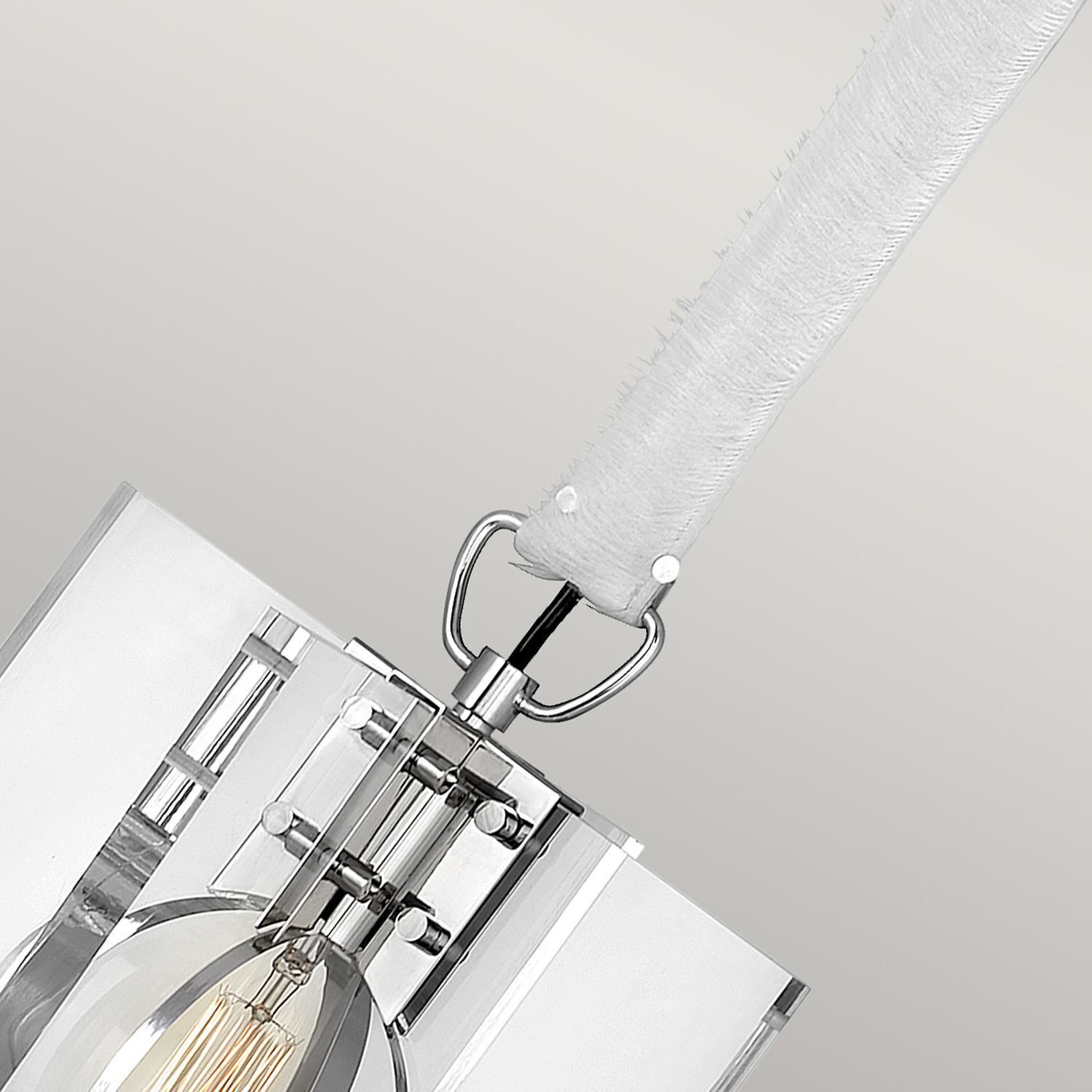 Lampe à suspendre carrée 26 cm de large H : max. 151,3 cm E27