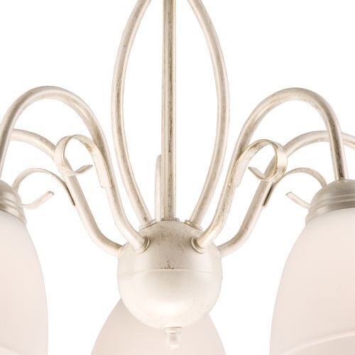 Lampe à suspendre Shabby Blanc Salle à manger Métal Lampe