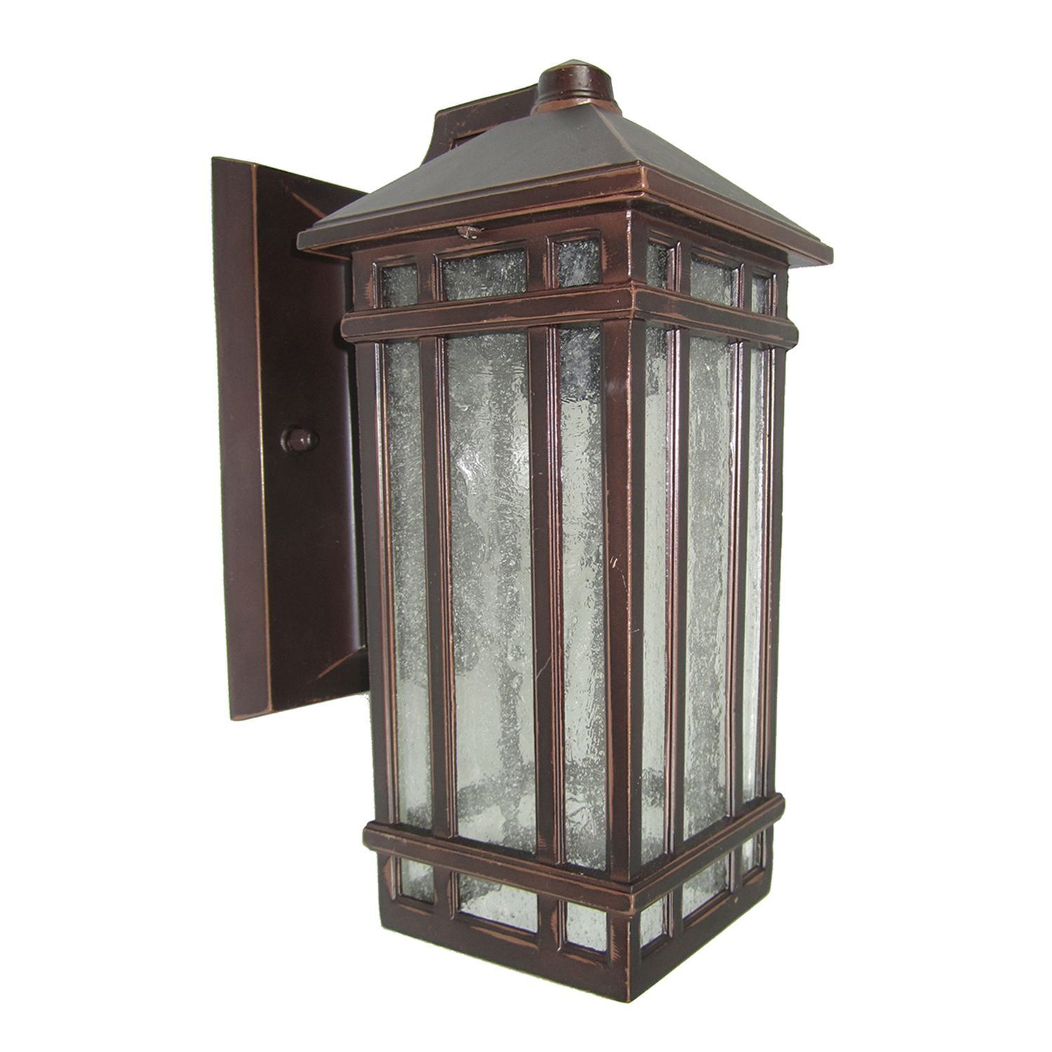 Lampe murale extérieure verre de pluie aluminium maison IP44