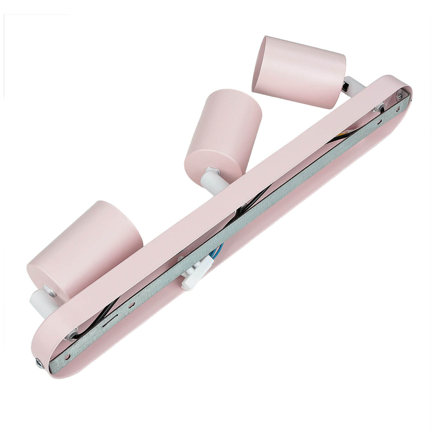 Spot de plafond métal rose GU10 52 cm long chambre d'enfant Spot de plafond métal rose GU10 52 cm long chambre d'enfant