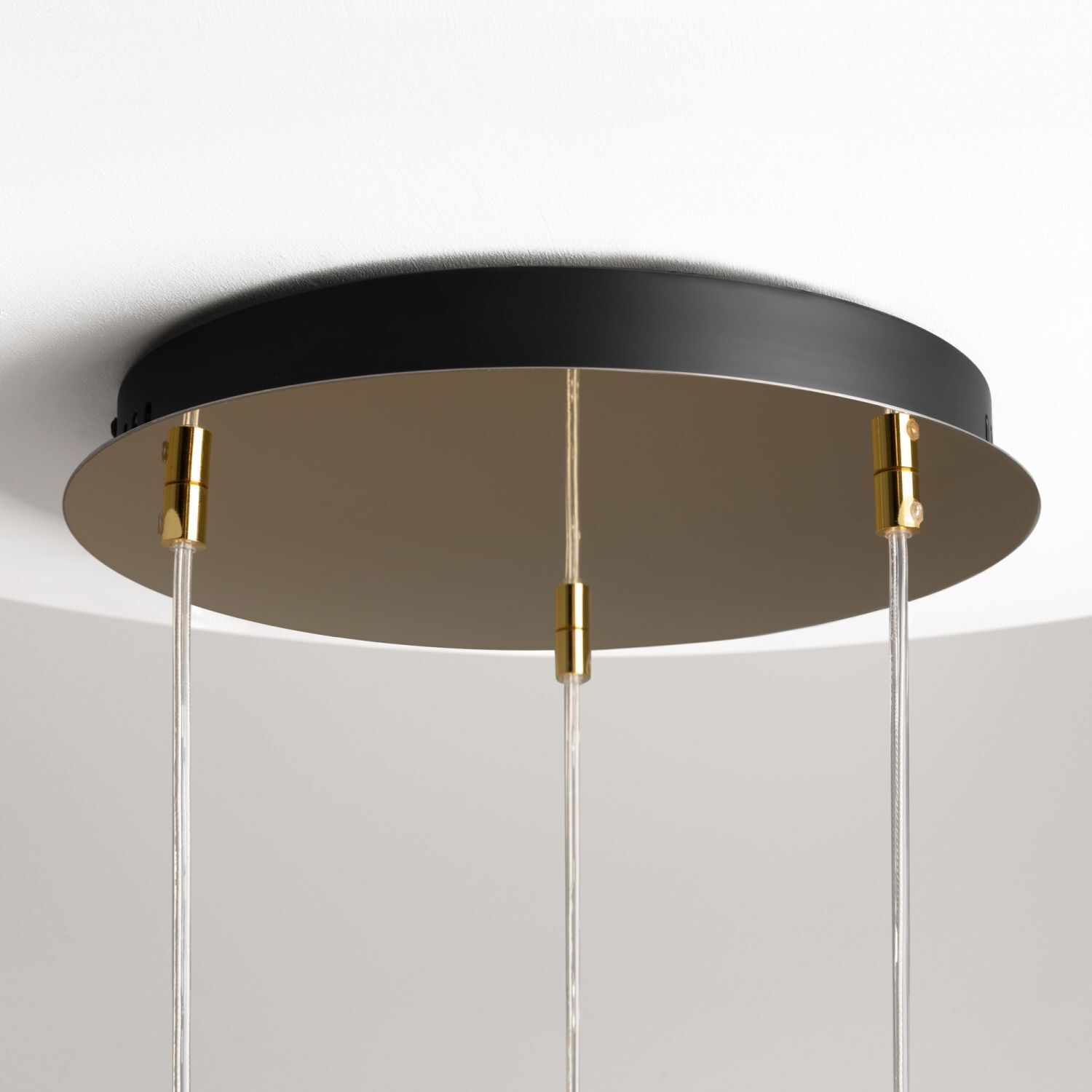 Suspension LED métal verre fumé L : 38 cm 4000 lm INA