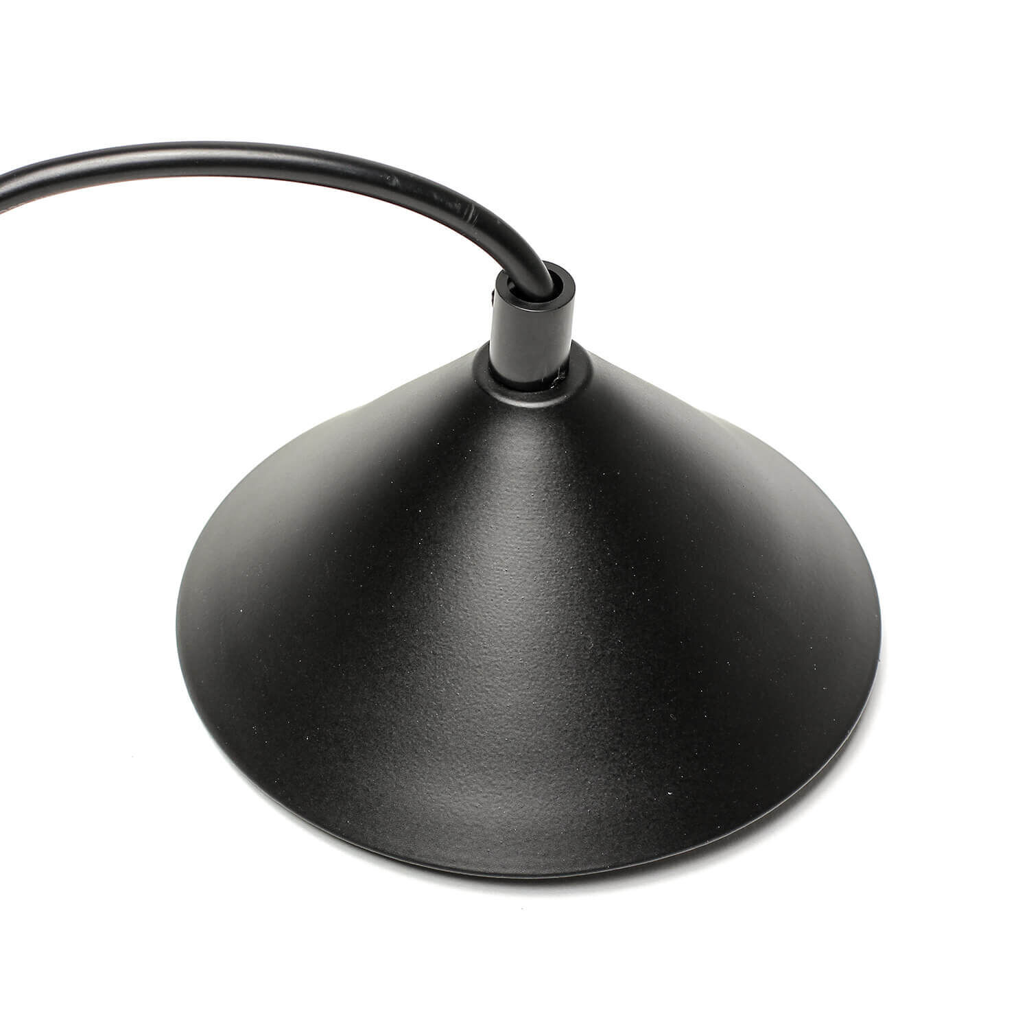 Lampe à suspendre industrielle métal noir or Ø25cm