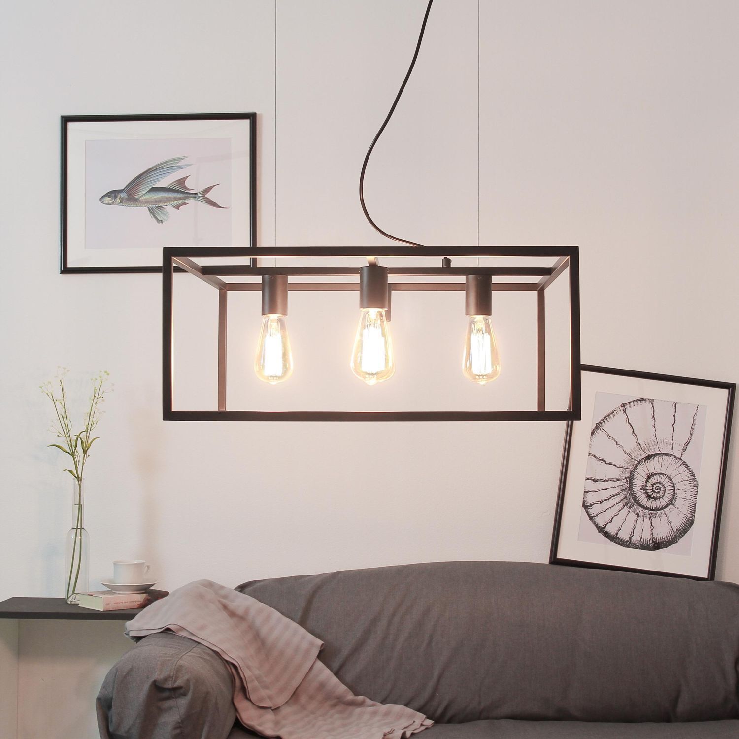 Lampe à suspendre Bauhaus pour la table à manger Lampe, Kunst, Malerei