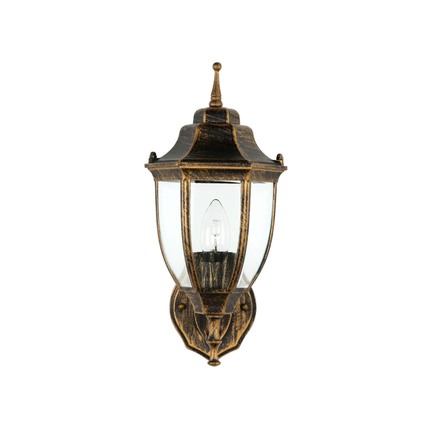Applique extérieure LYON Noir Cuivre E27 Rustique Lampe, Leuchte