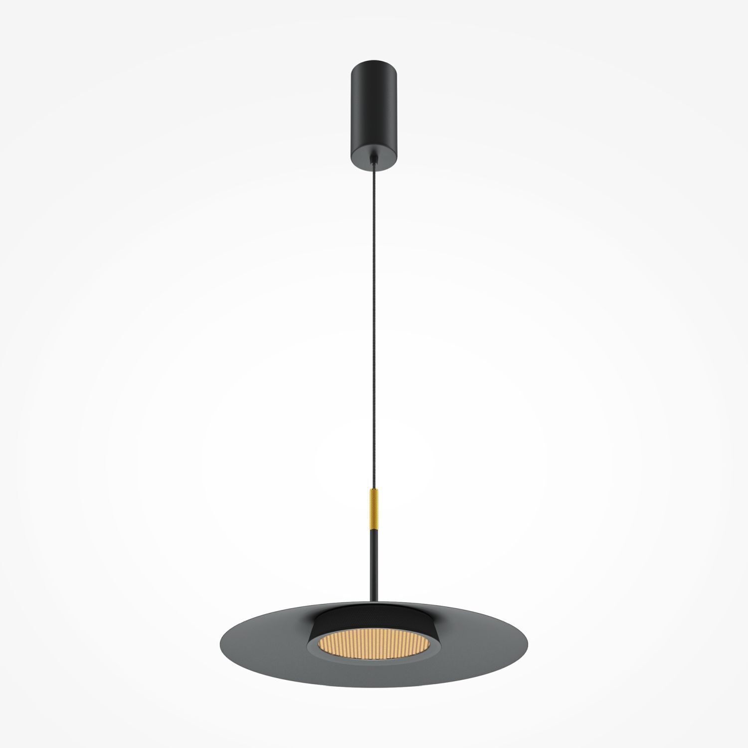 LED Pendelleuchte Aluminium warmweiß 3000 K 500 lm rund Lampe, Gerät, Deckenventilator, Elektrisches Gerät