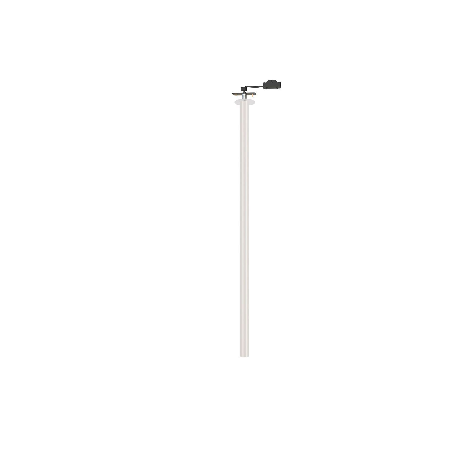 Grand spot encastré en métal rond H:75 cm G9 en blanc