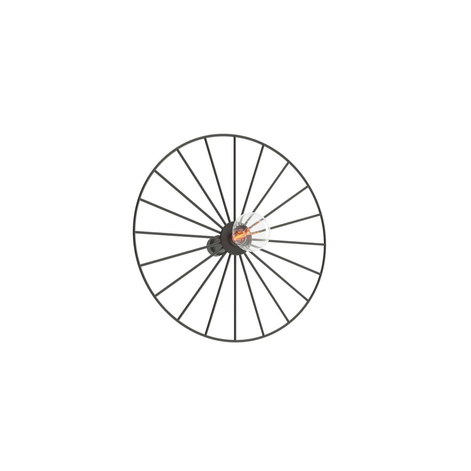 Applique ronde Ø 30 cm Métal Fil Roue Moderne Design