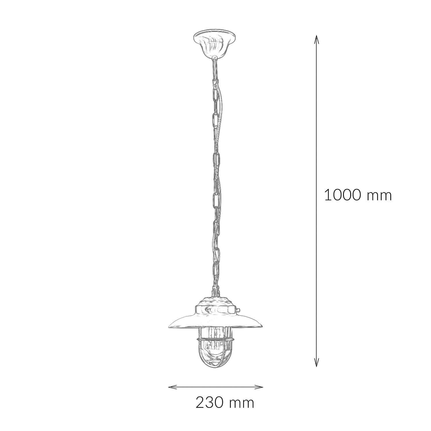 Lampe à suspendre Extérieur Nickel Maritim IP54 Laiton véritable