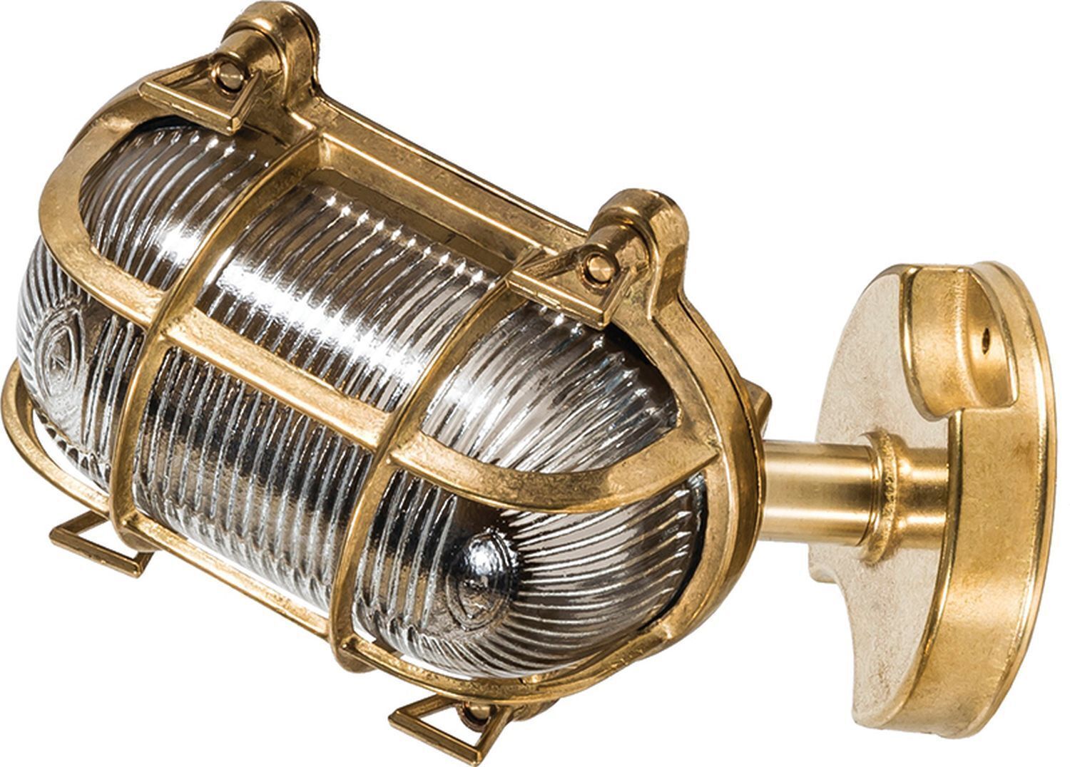 Wetterfeste Wandlampe SKIATHOS Messing Maritim IP64 Bronze, Beleuchtung