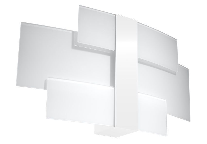 Applique Blanc Verre Métal Moderne 2x G9 MAGO
