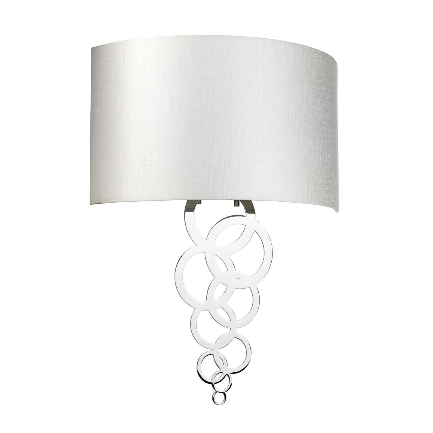 Applique Crème Chrome Moderne Tissu Métal Up Down Couloir
