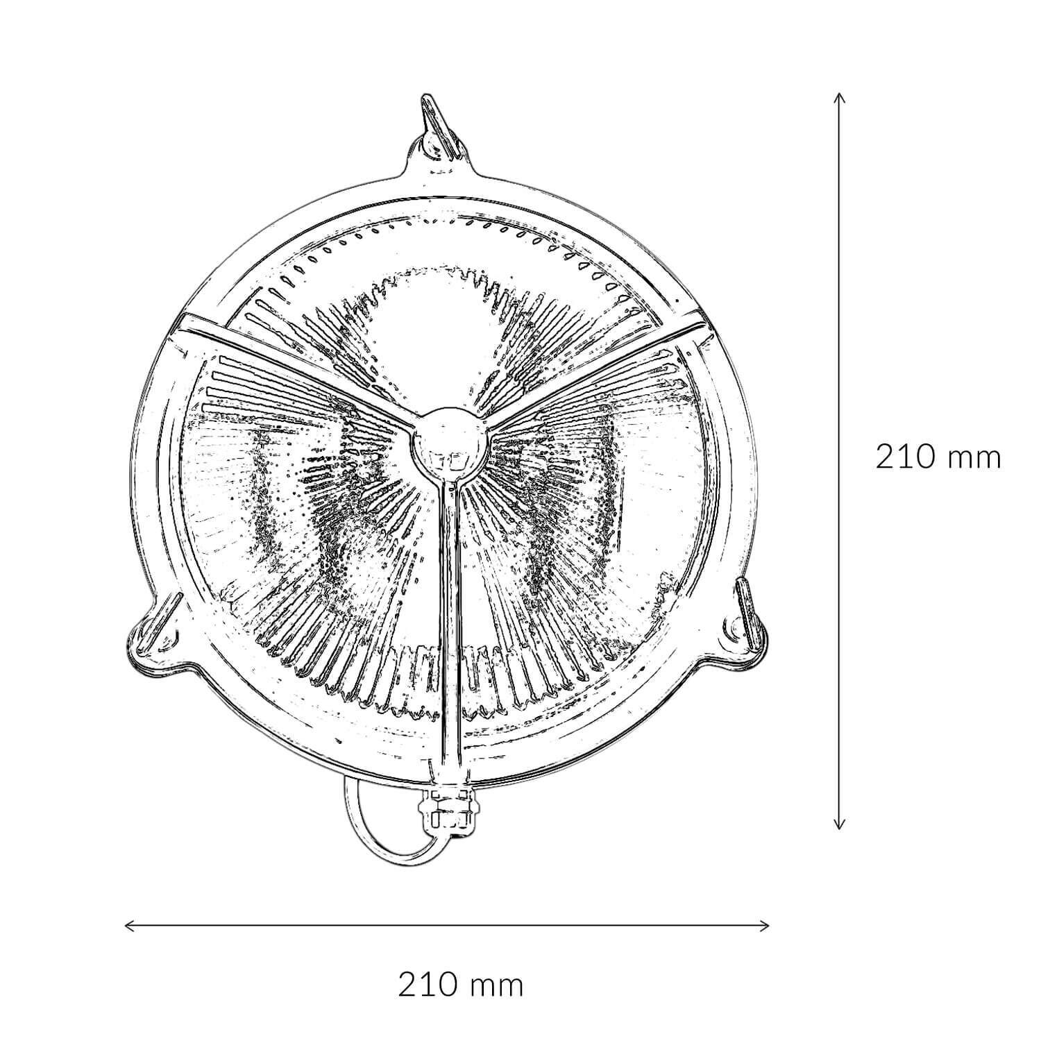 Applique extérieure ronde nickel laiton véritable Maritim