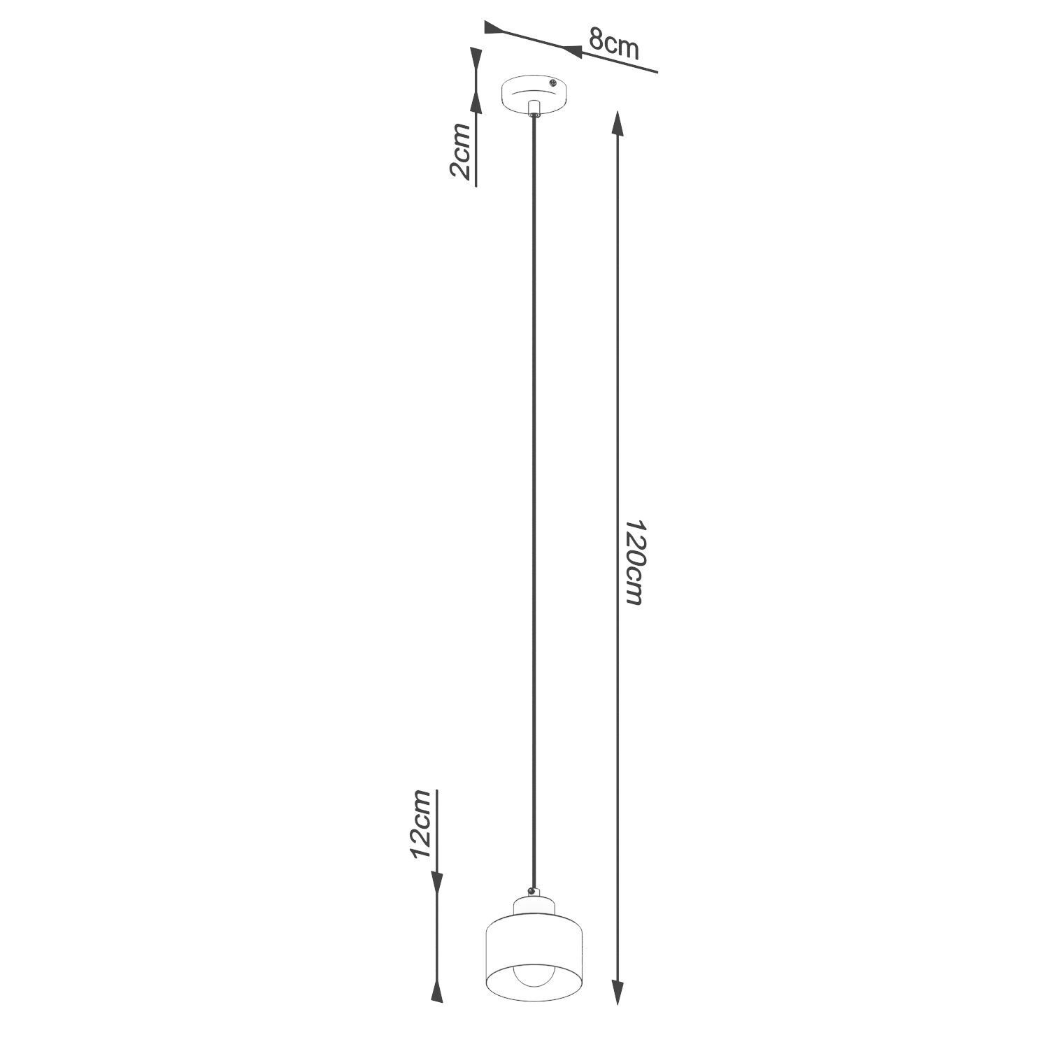 Lampe à suspendre Noir Ø 12 cm petit métal rétro E27
