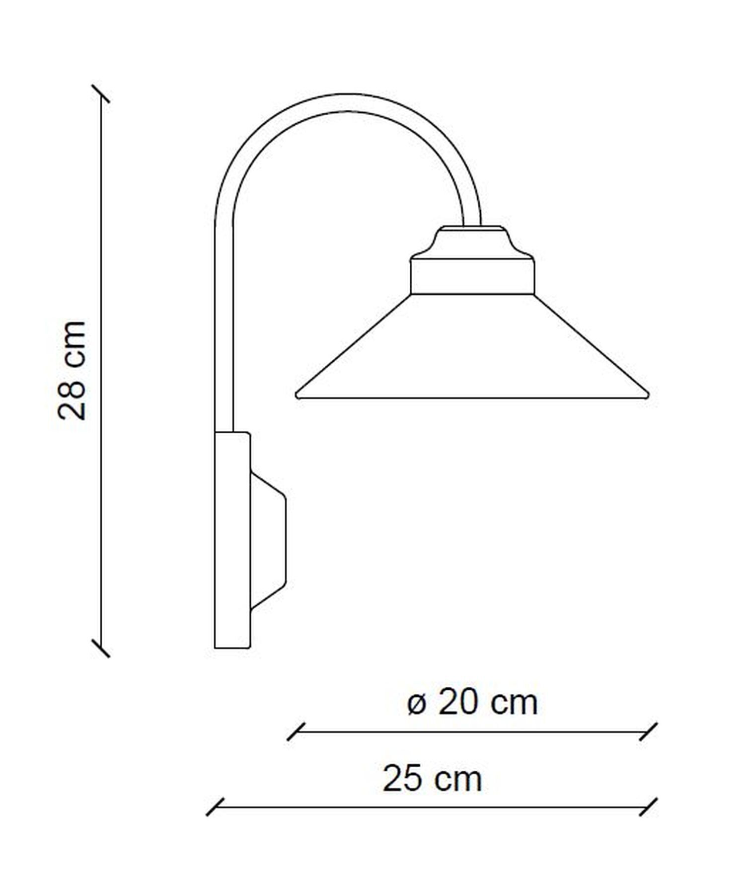 Applique Métal Céramique E27 H : 28 cm Style campagnard