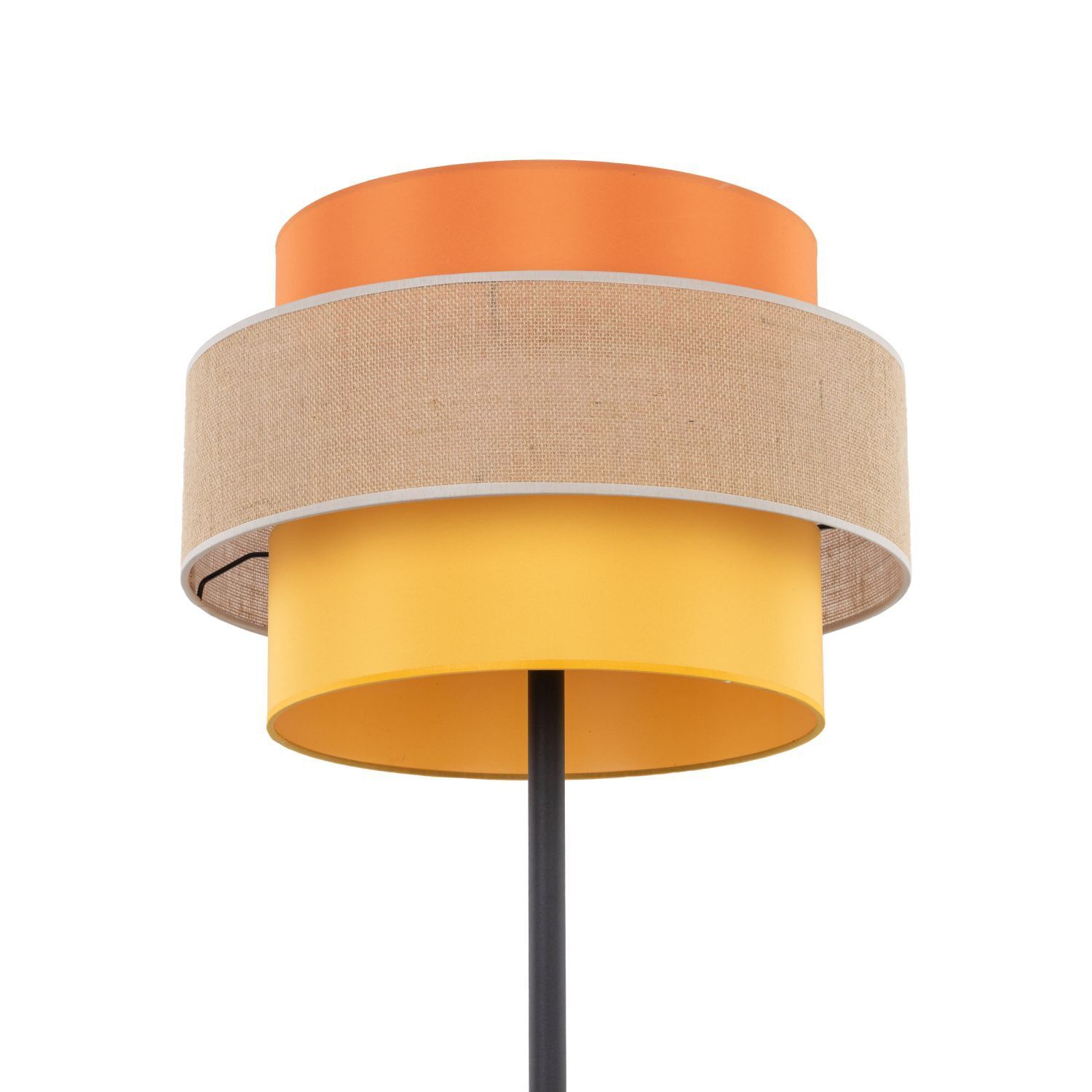 Lampadaire Salon 159cm petit tissu jute métal E27 multicolore Lampe, Lampenschirm, Klebeband