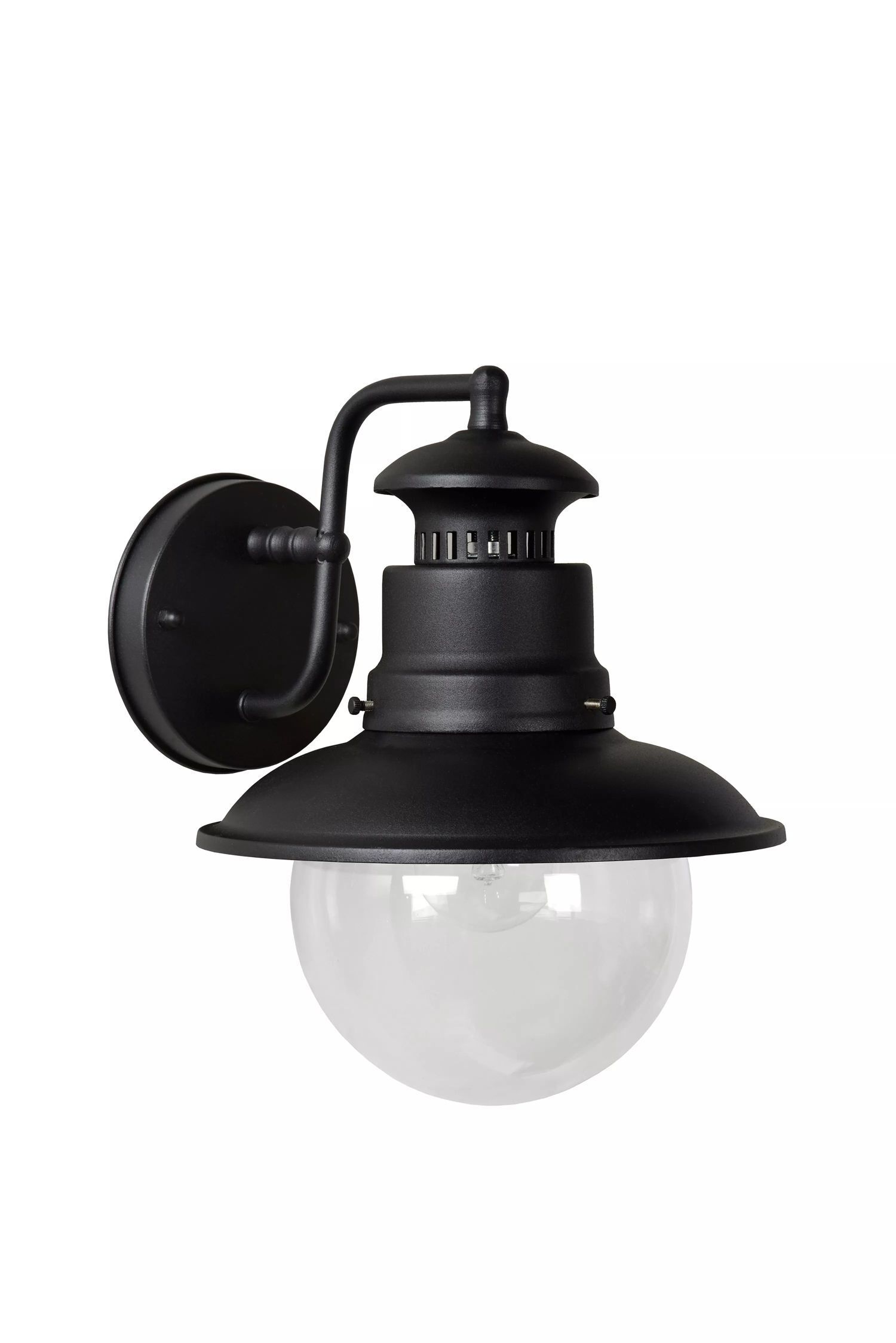 Lampe d'extérieur mur aluminium noir IP44 E27 maison