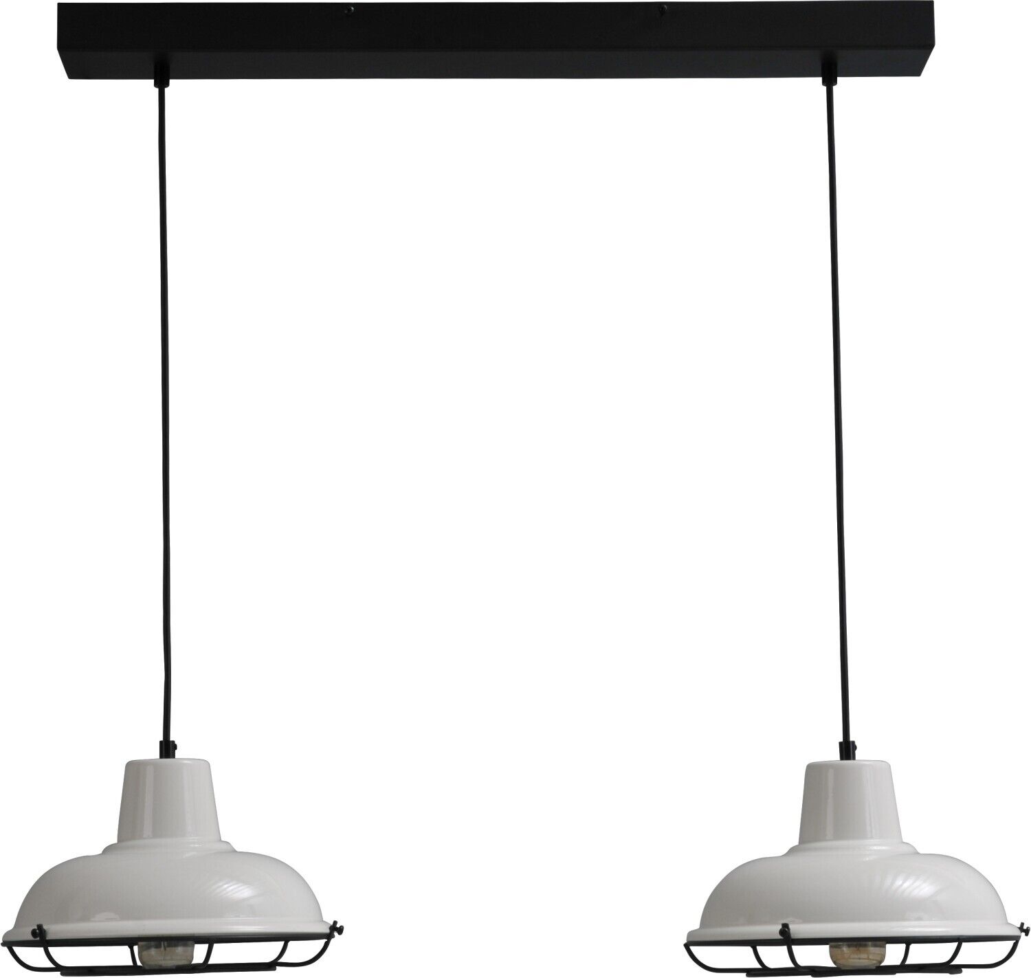 Lampe à suspendre industrielle en blanc