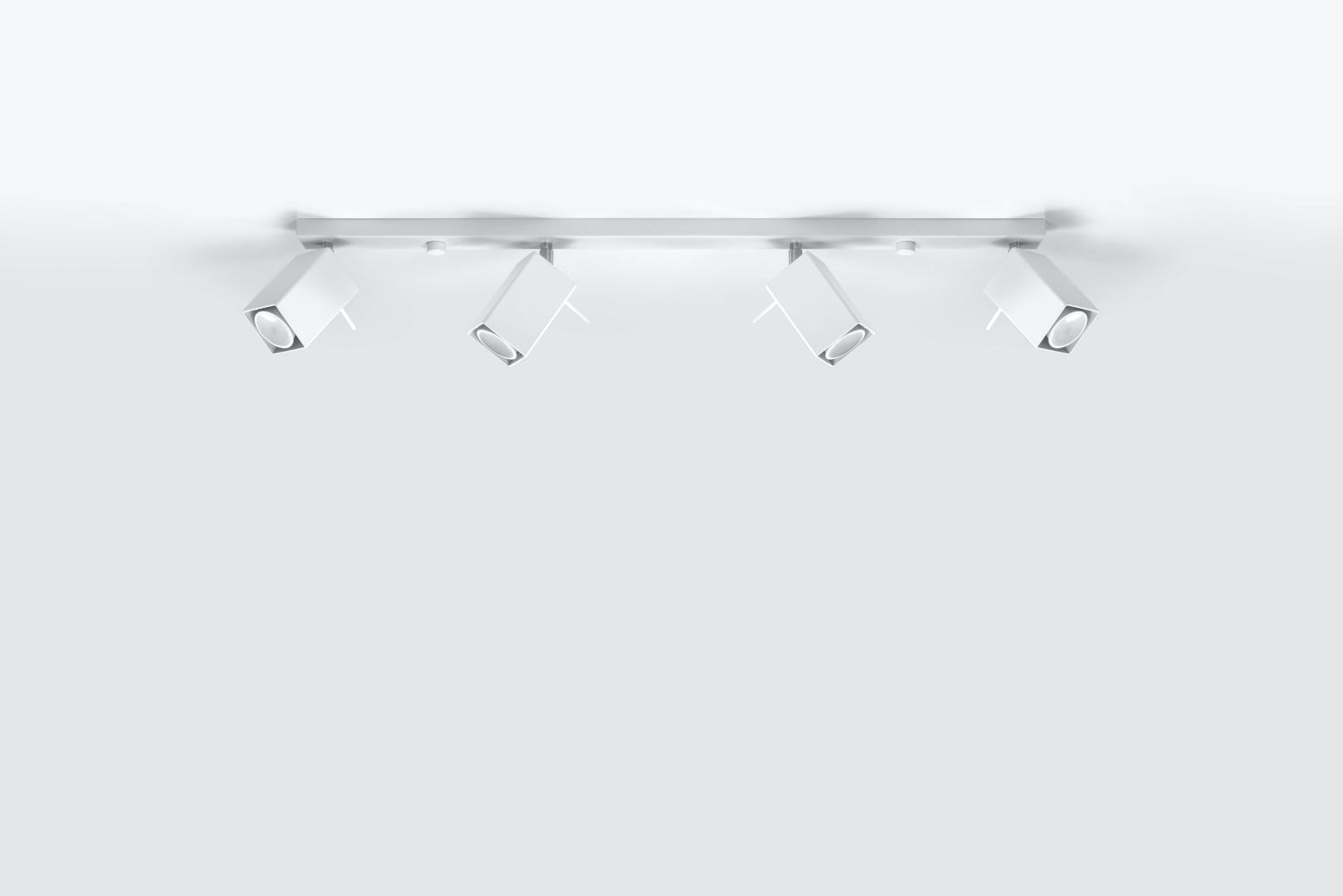 Grand spot de plafond blanc 80 cm de long métal FALERIA
