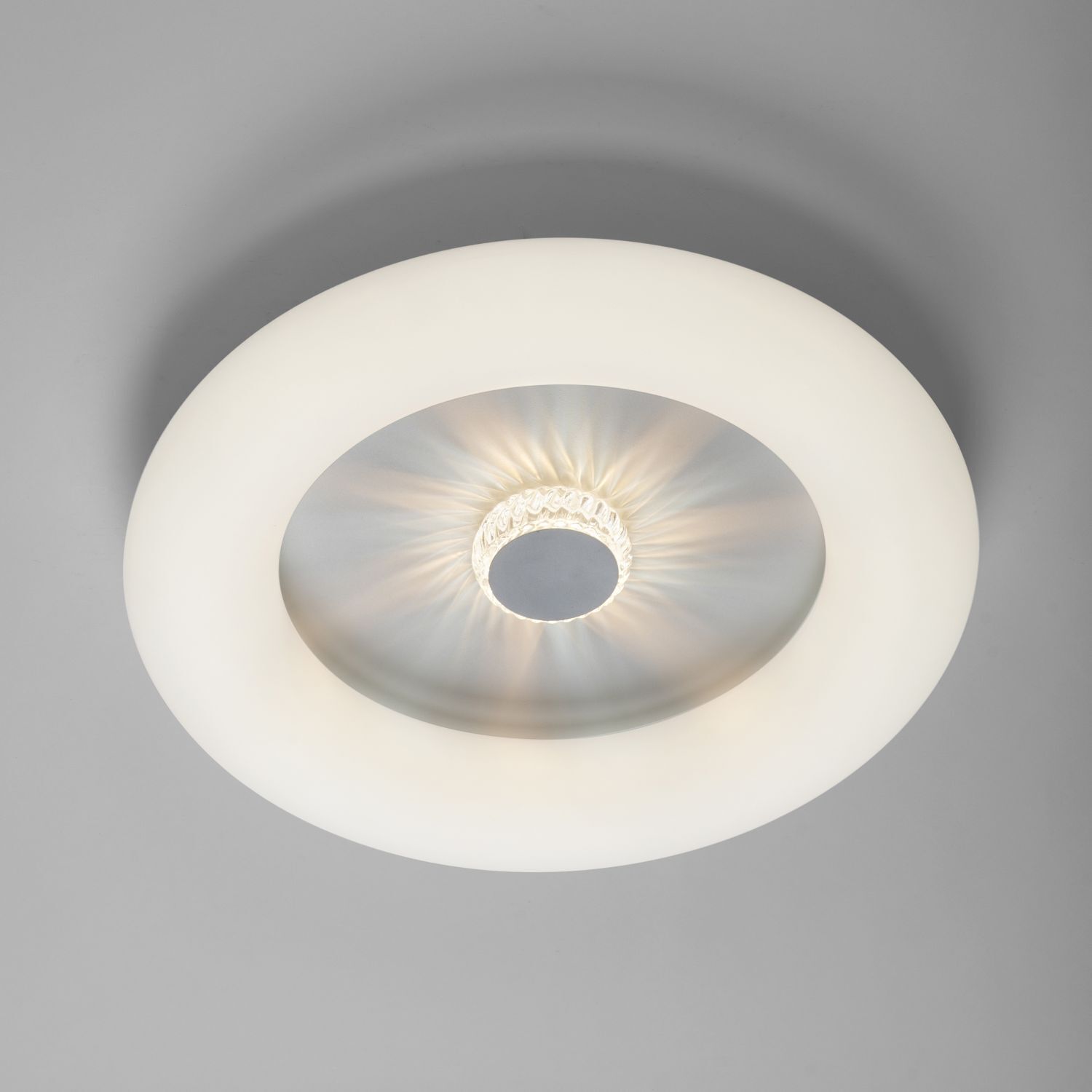 Lampe de plafonnier LED blanche avec variateur Télécommande Ø50 cm