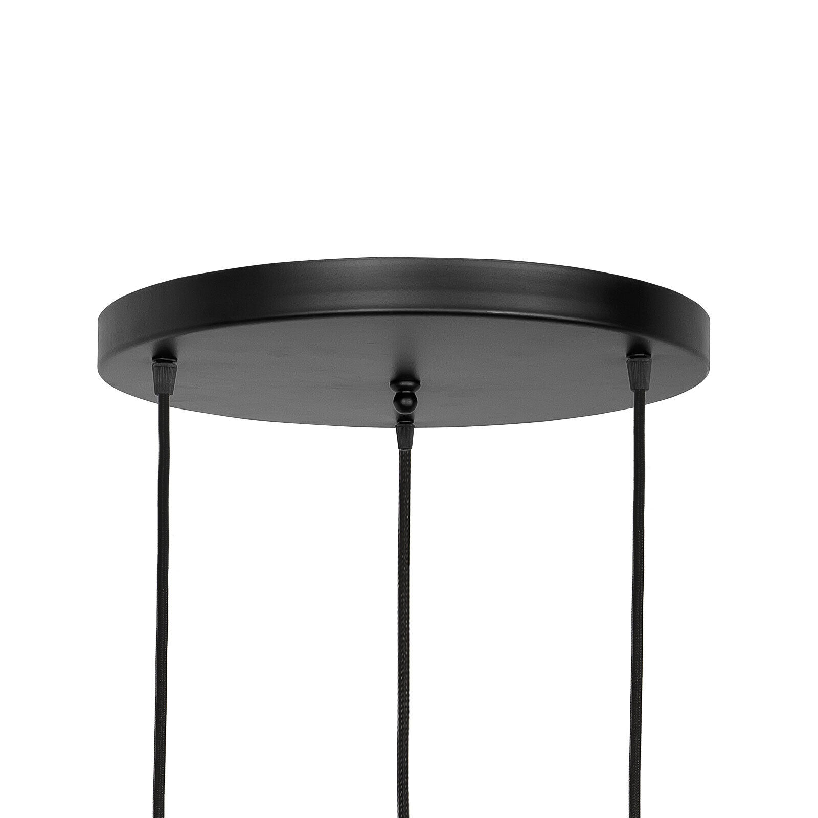 Suspension noir blanc 3 flammes E27 Ø 47,5 cm ADRIAN