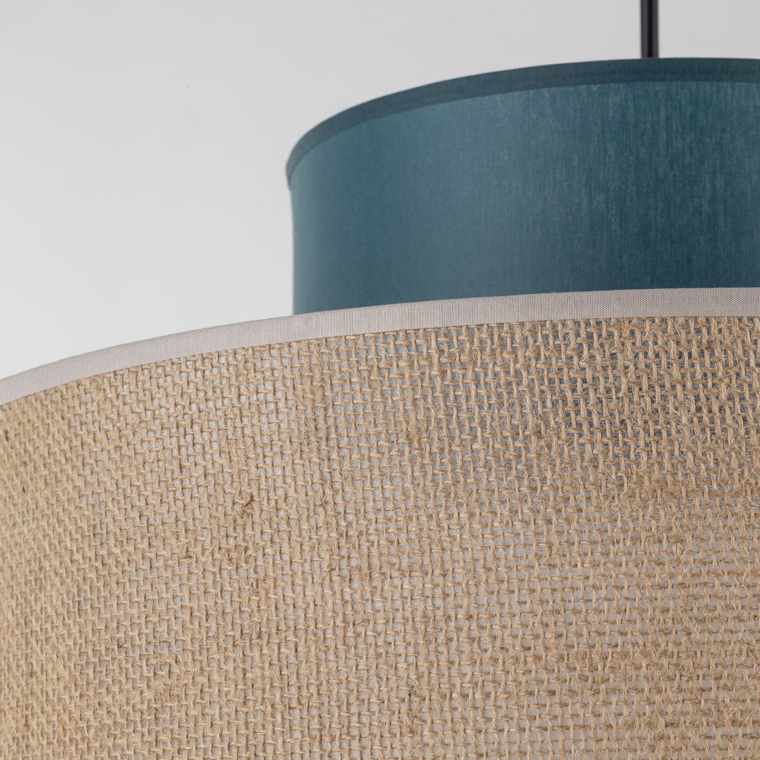 Lampe à suspendre réglable jute tissu E27 ronde Ø 38 cm BRADY Lampe, Lampenschirm, Drinnen, Innenarchitektur