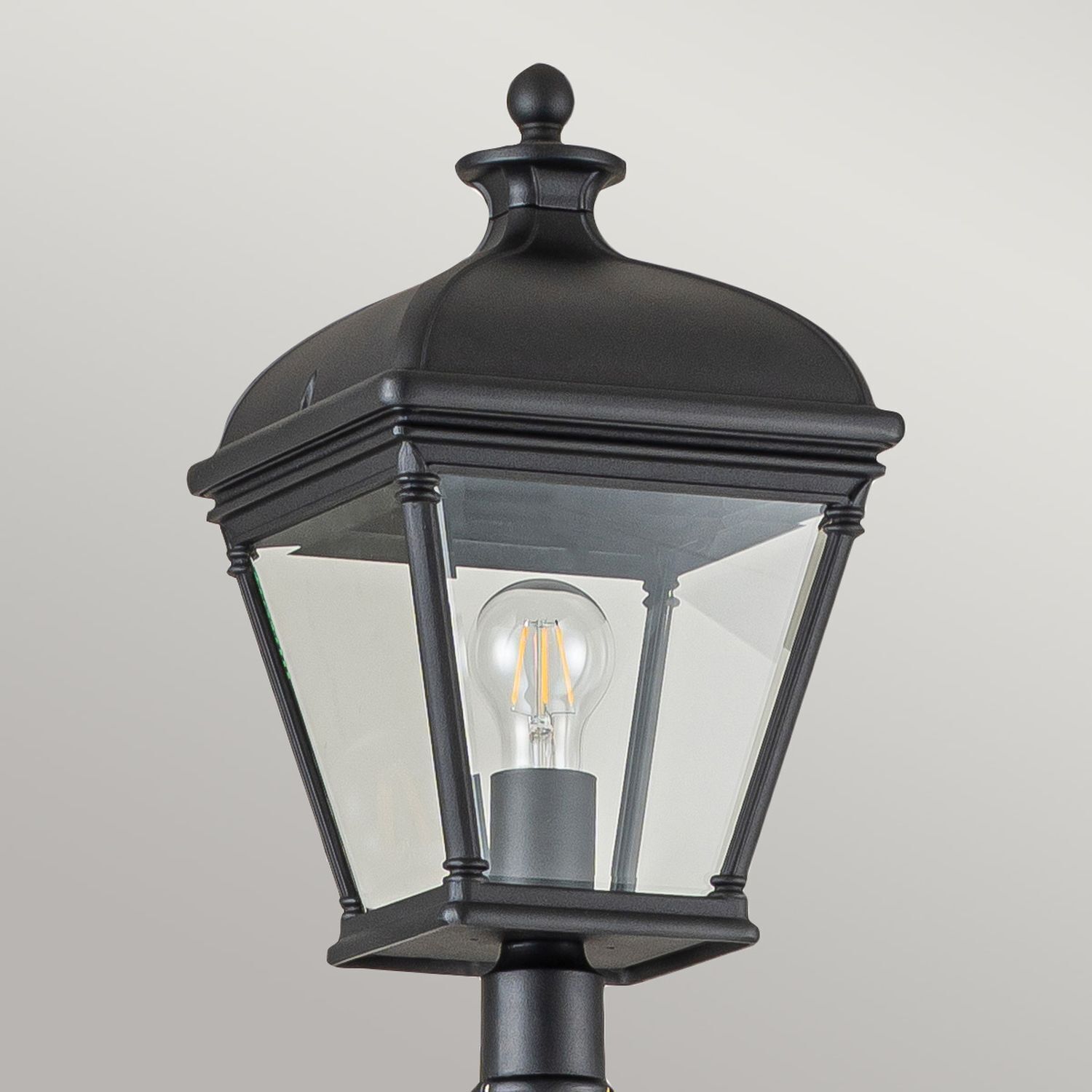 Lampe sur mât 216,4 cm IP44 Vintage Noir E27 Chemin de jardin