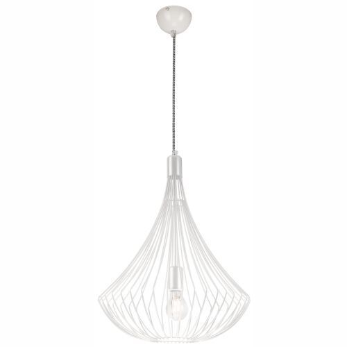 Suspension Blanc Métal rond Design moderne