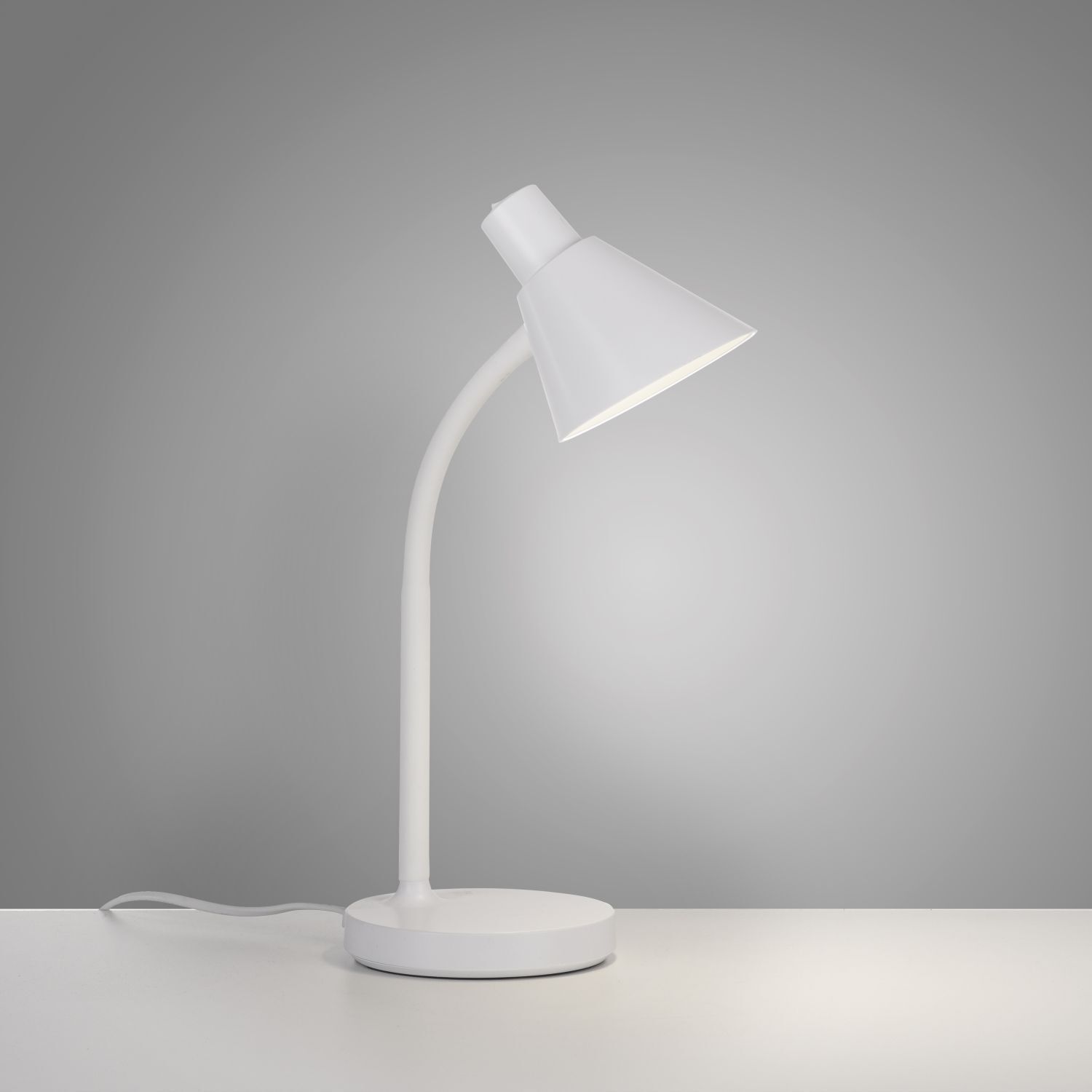 Lampe de bureau LED Métal 38 cm Blanc 600 lm Moderne Lampe, Tischlampe, Lampenschirm